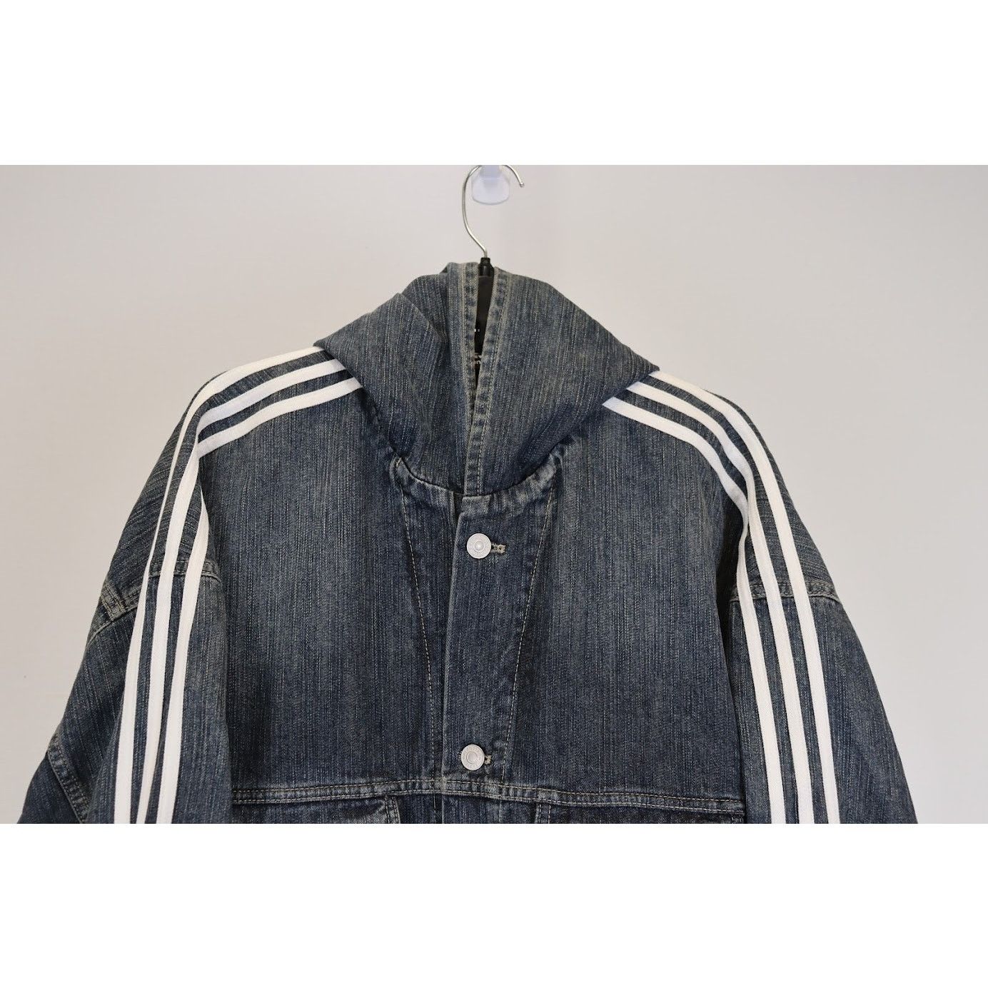 Adidas × Balenciaga o1rshd1 Denim Jacket in Indigo Size US L / EU 52-54 / 3 - 2 Thumbnail