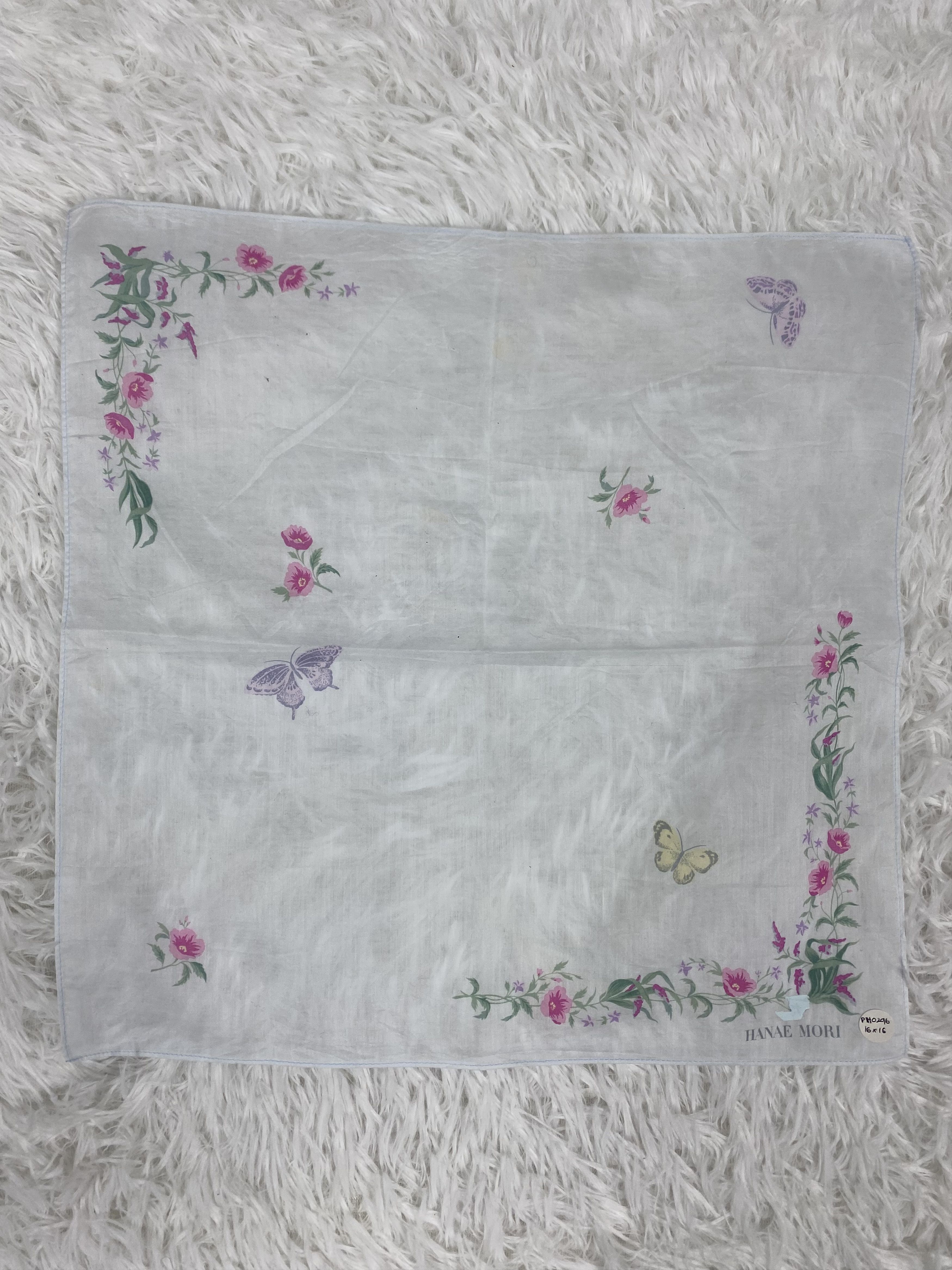 Hanae Mori Vintage Hanae Mori Handkerchief Neckerchief PH0296 Size ONE SIZE - 3 Thumbnail