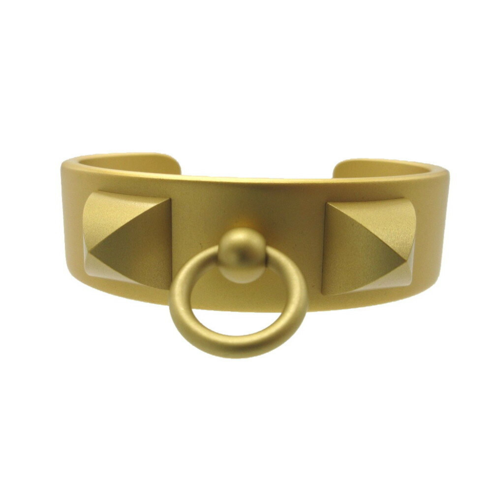 image of Hermes Medor Corriedosian T2 Metal Gold Bangle, Women's