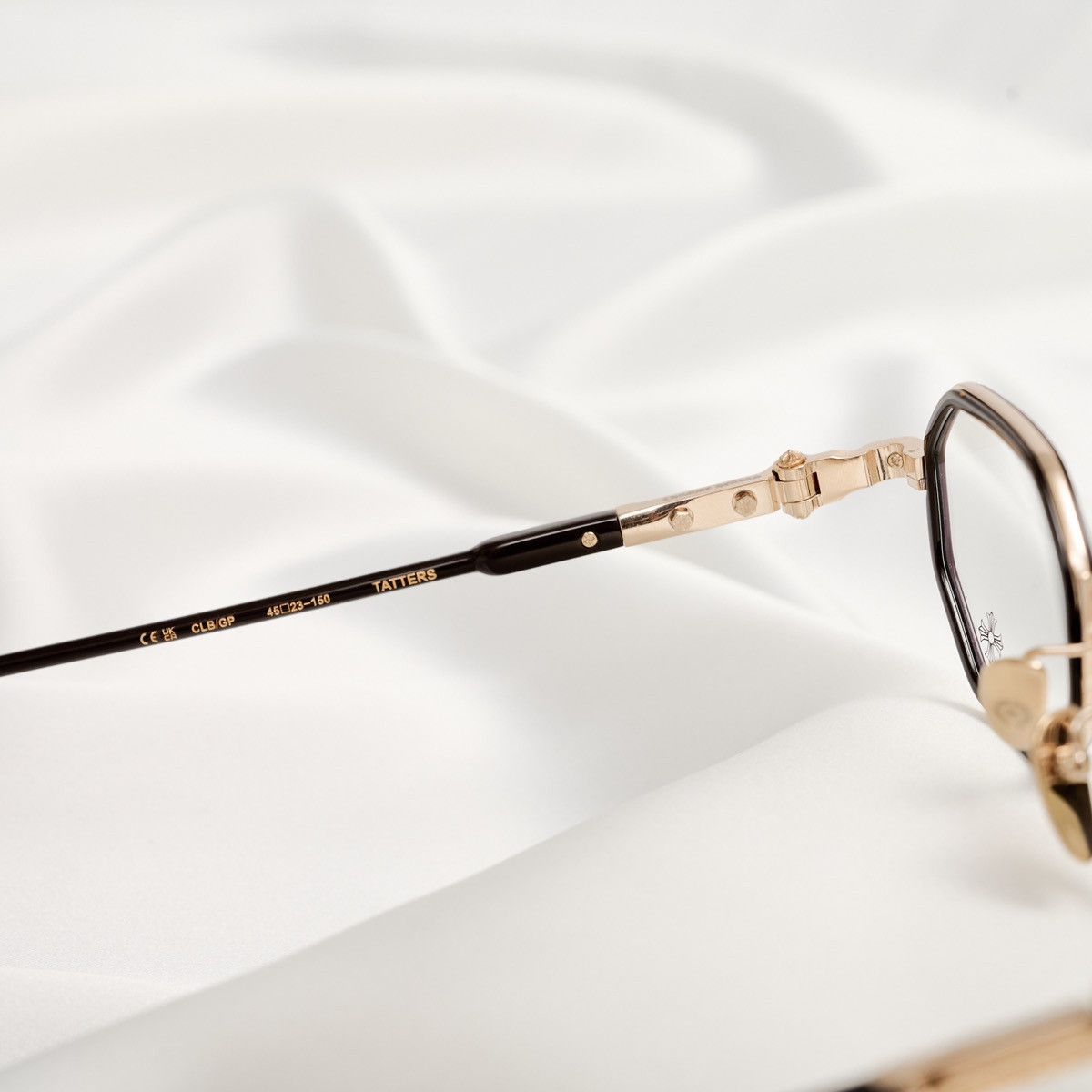 Chrome Hearts CHROME HEARTS TATTERS CLASSIC BROWN - GOLD PLATED GLASSES Size ONE SIZE - 5 Thumbnail