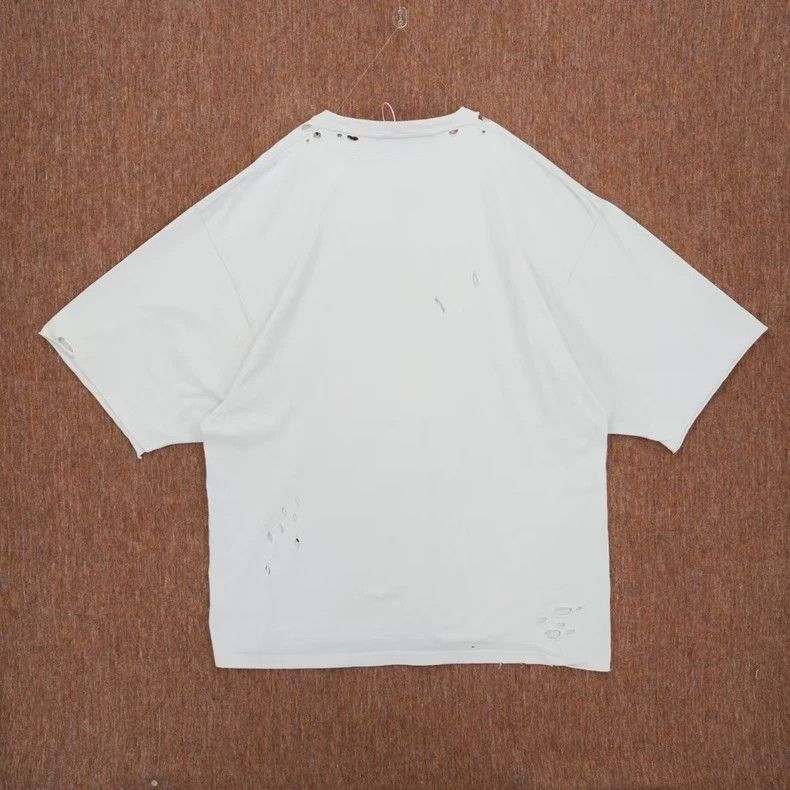 Balenciaga Balenciaga Distressed Short Sleeve T-Shirt Size S-2506 Size US S / EU 44-46 / 1 - 2 Thumbnail