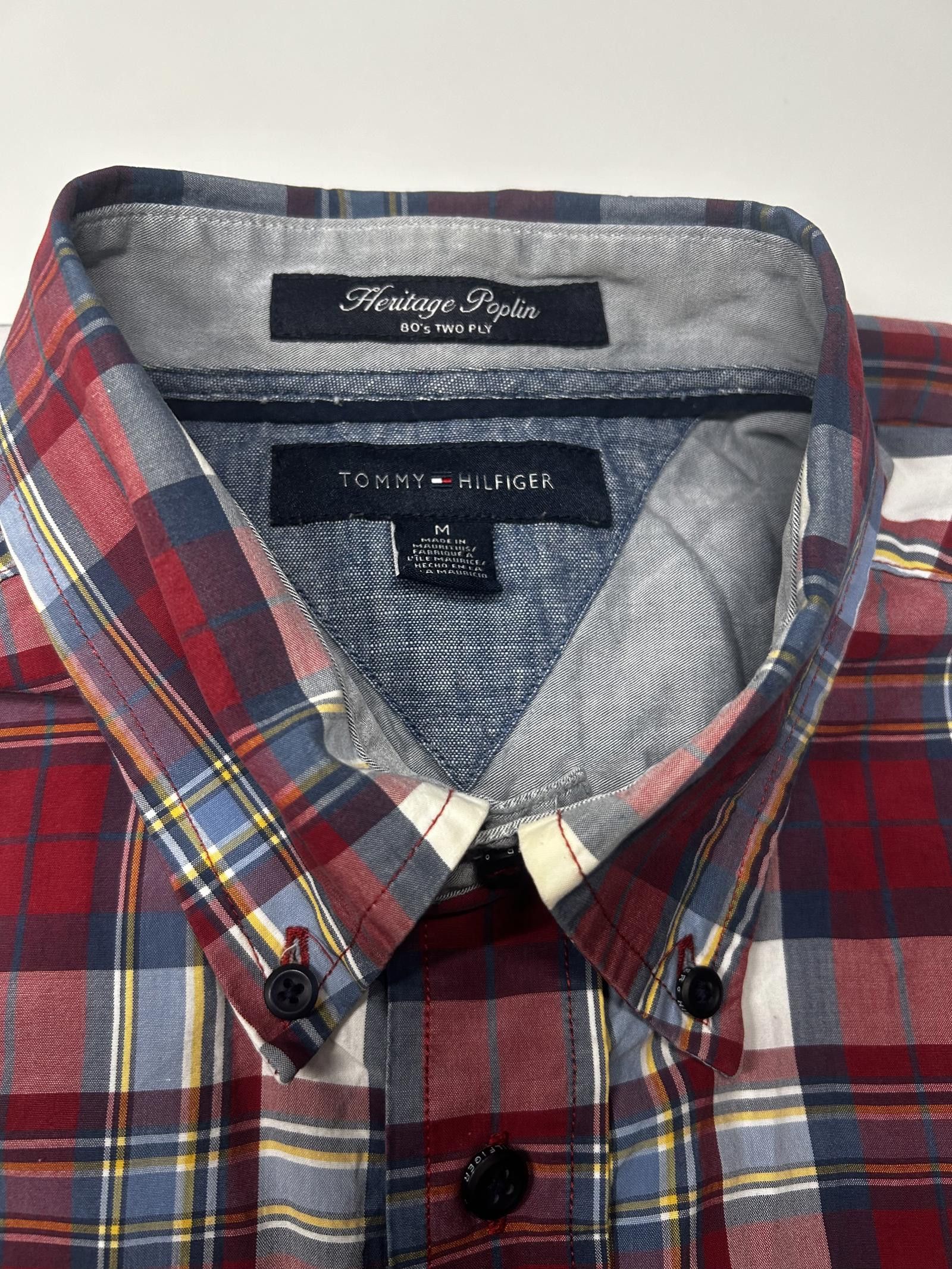 Tommy Hilfiger Tommy Hilfiger Men's Heritage Poplin Check Shirt - Size M Size US M / EU 48-50 / 2 - 4 Thumbnail