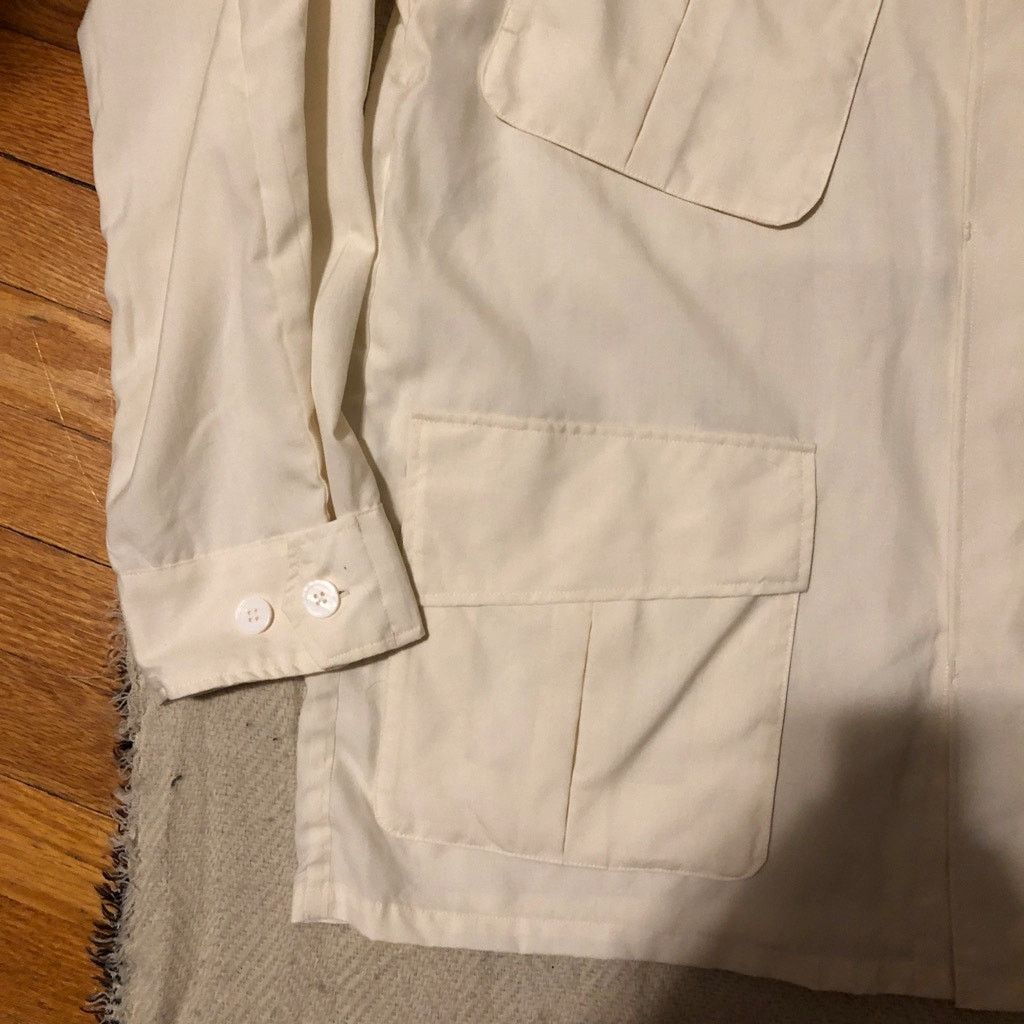 Japanese Brand S H SHIRTS Fatigue Shirt - Natural Wool Silk - L NWT $875 Size US L / EU 52-54 / 3 - 9 Thumbnail