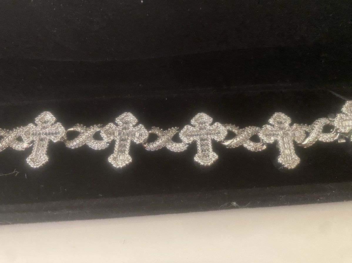 Jewelry VVS1 MOISSANITE DIAMOND CROSS BRACELET Size ONE SIZE - 2 Thumbnail