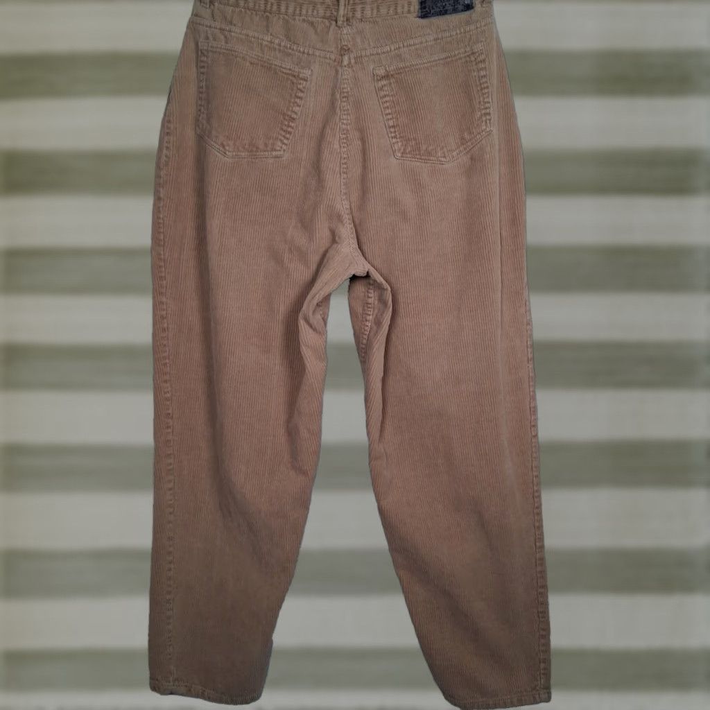 Route 66 VINTAGE Route 66 Corduroy Pants Women 14 Beige Wide Whale 1990s Retro 90s Corduroys Tapered Flat Front Casual Mens Womens Girls Size 36" / US 14 / IT 50 - 1 Thumbnail