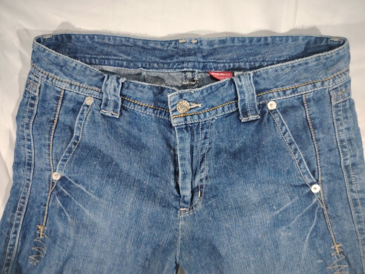Japanese Brand Vintage Drug Store’s 3D Engineered Twisted Seam Denim Size 34" / US 12 / IT 48 - 3 Thumbnail