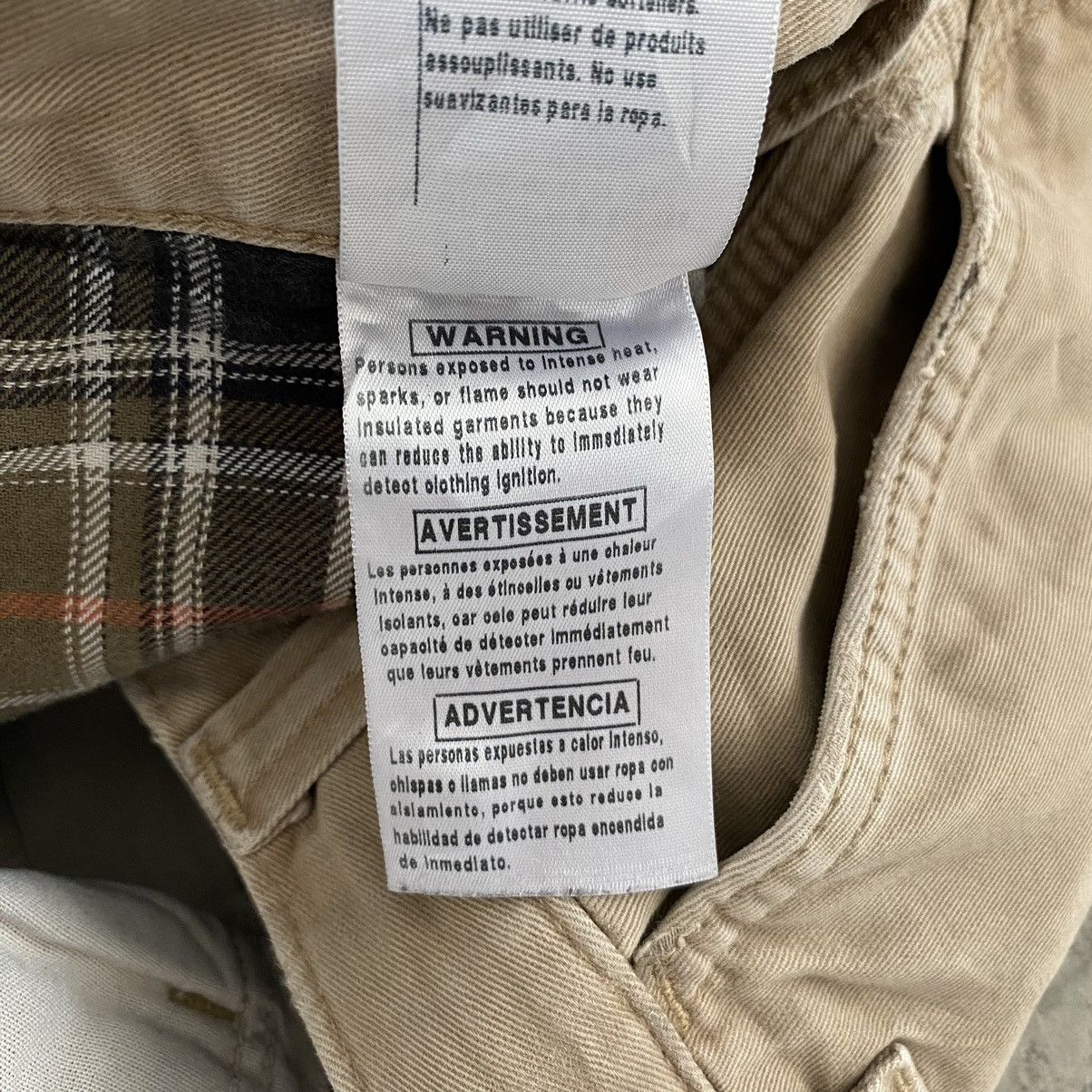 Carhartt Vintage Carhartt Blanket Lined Ripped Dirty Carpenter Pants Size US 29 - 24 Thumbnail