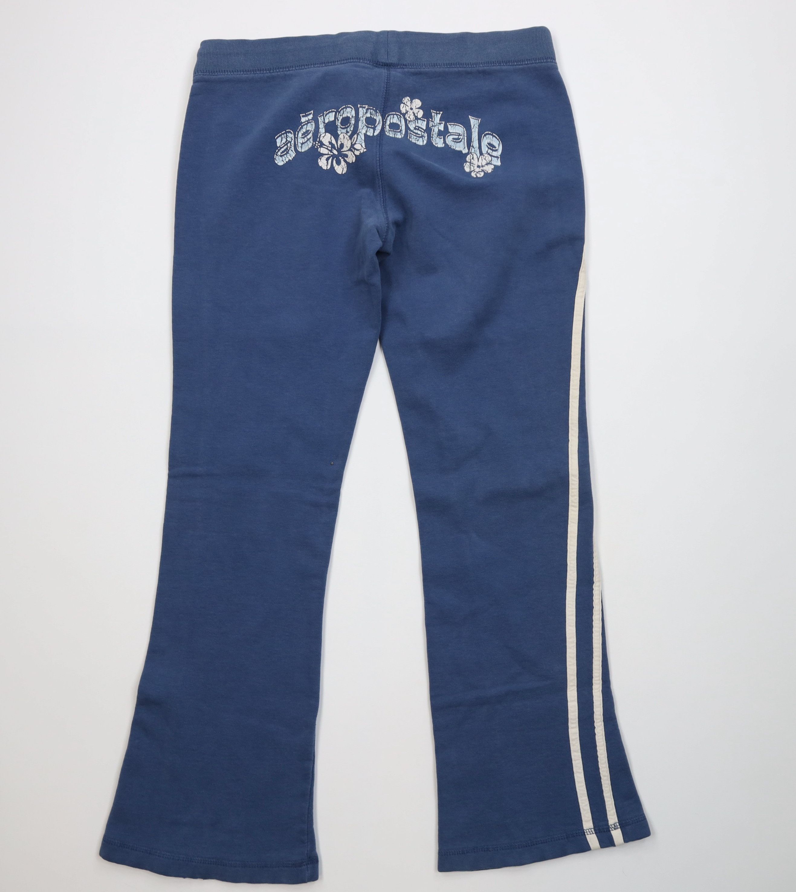 Aeropostale Vintage 90s Y2K Aeropostale Spell Flower Wide Leg Sweatpants Size 30" / US 8 / IT 44 - 11 Thumbnail