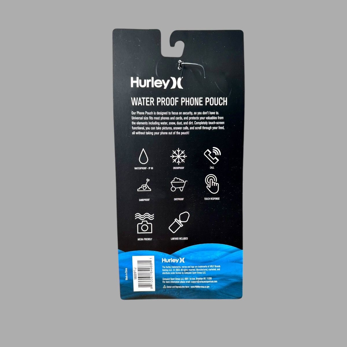Hurley Hurley Water Proof Phone Pouch w Lanyard Size ONE SIZE - 4 Thumbnail