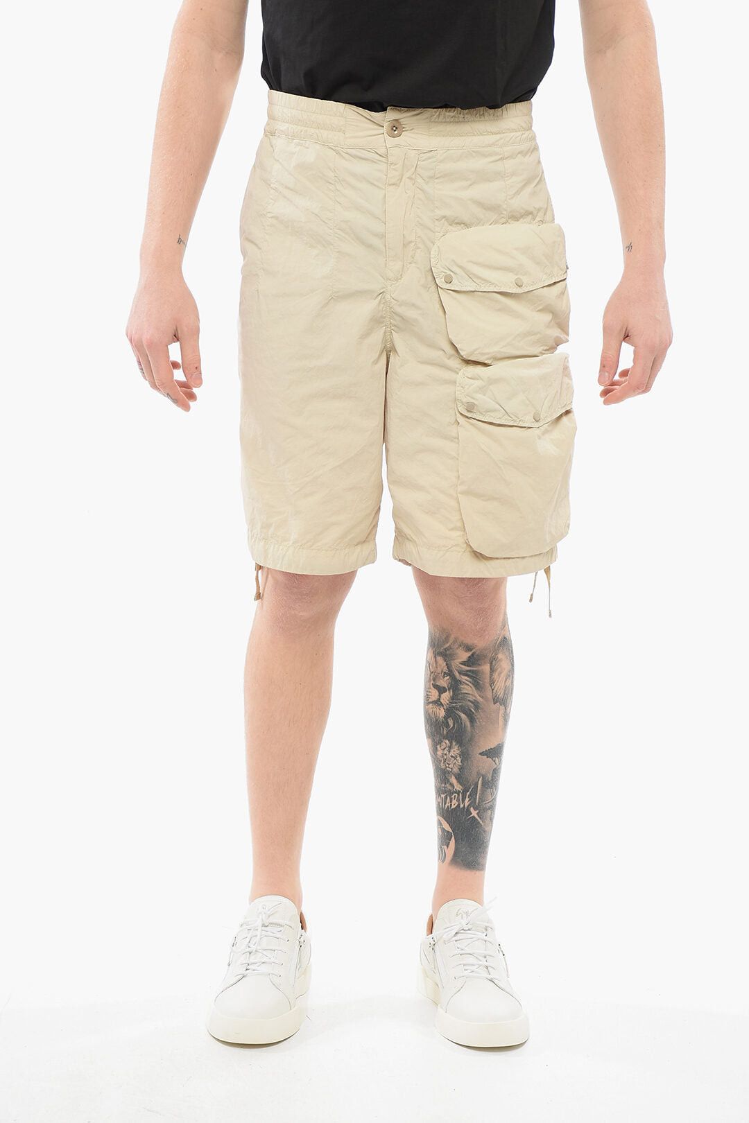 Ten C Solid-Color Nylon Cargo Shorts Size US 31 - 1 Thumbnail