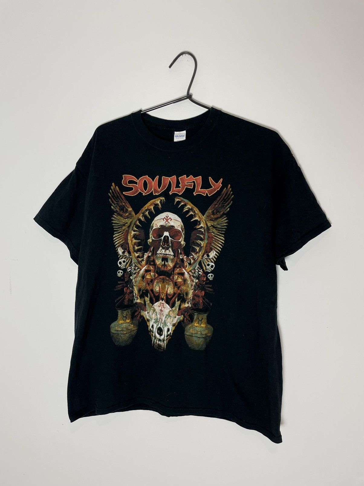 Vintage Vintage Soulfly Tshirt Size XL Black Size US XL / EU 56 / 4 - 1 Thumbnail