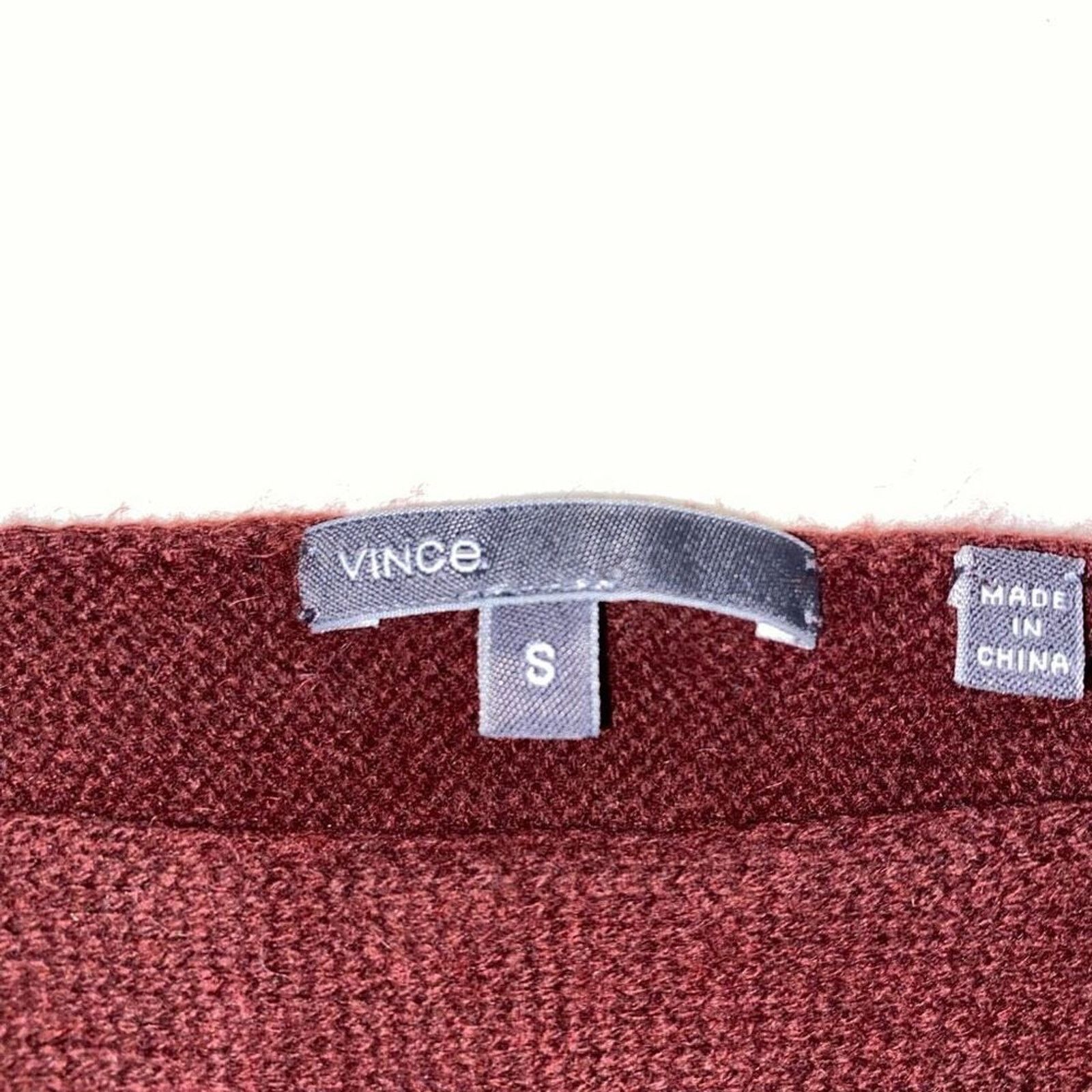 Vince Vince maroon scoop neck knit sweater | Sz S Size S / US 4 / IT 40 - 3 Thumbnail