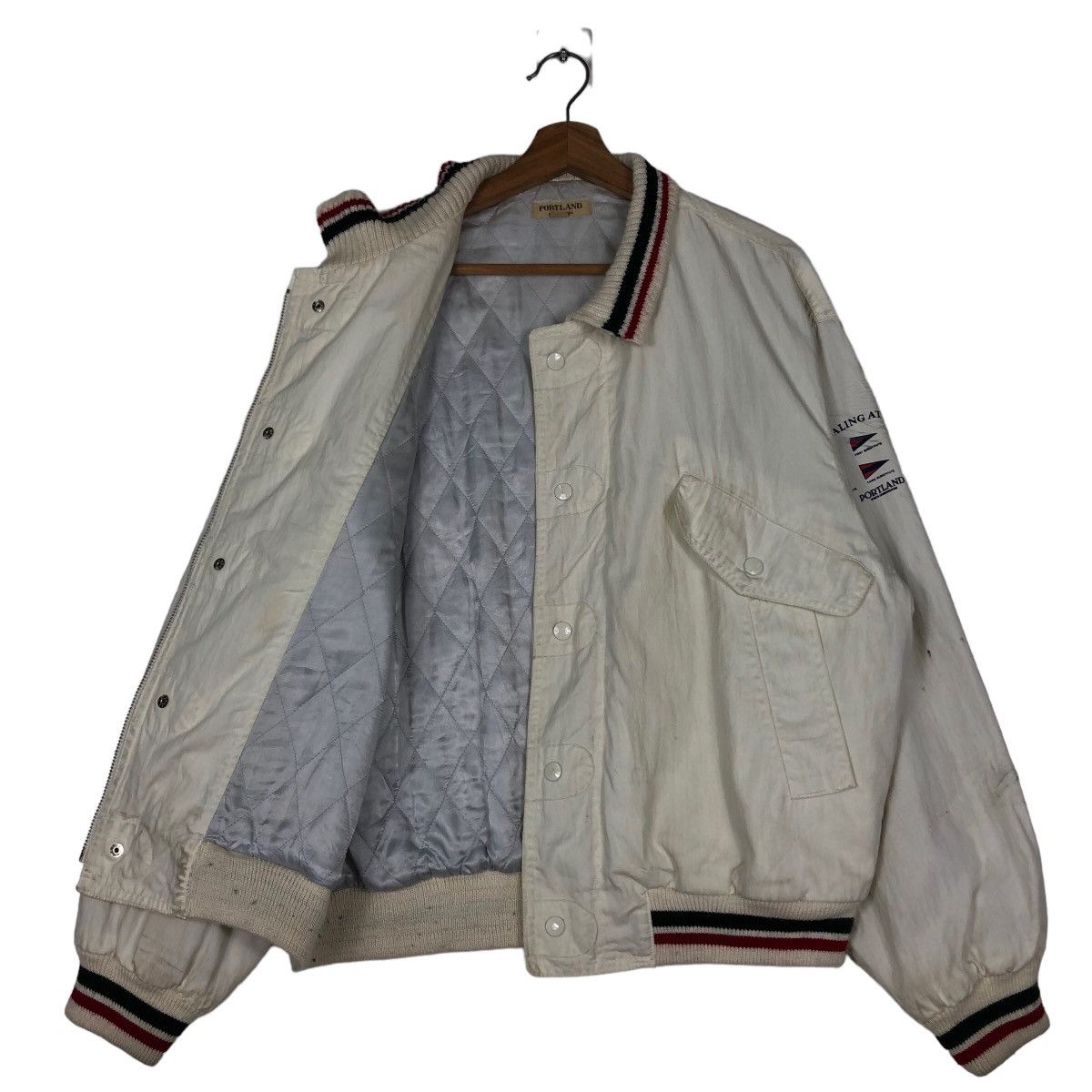 Japanese Brand 🔥90’s Vintage Bomber Jacket Portland Motomachi Japan Size US M / EU 48-50 / 2 - 9 Thumbnail