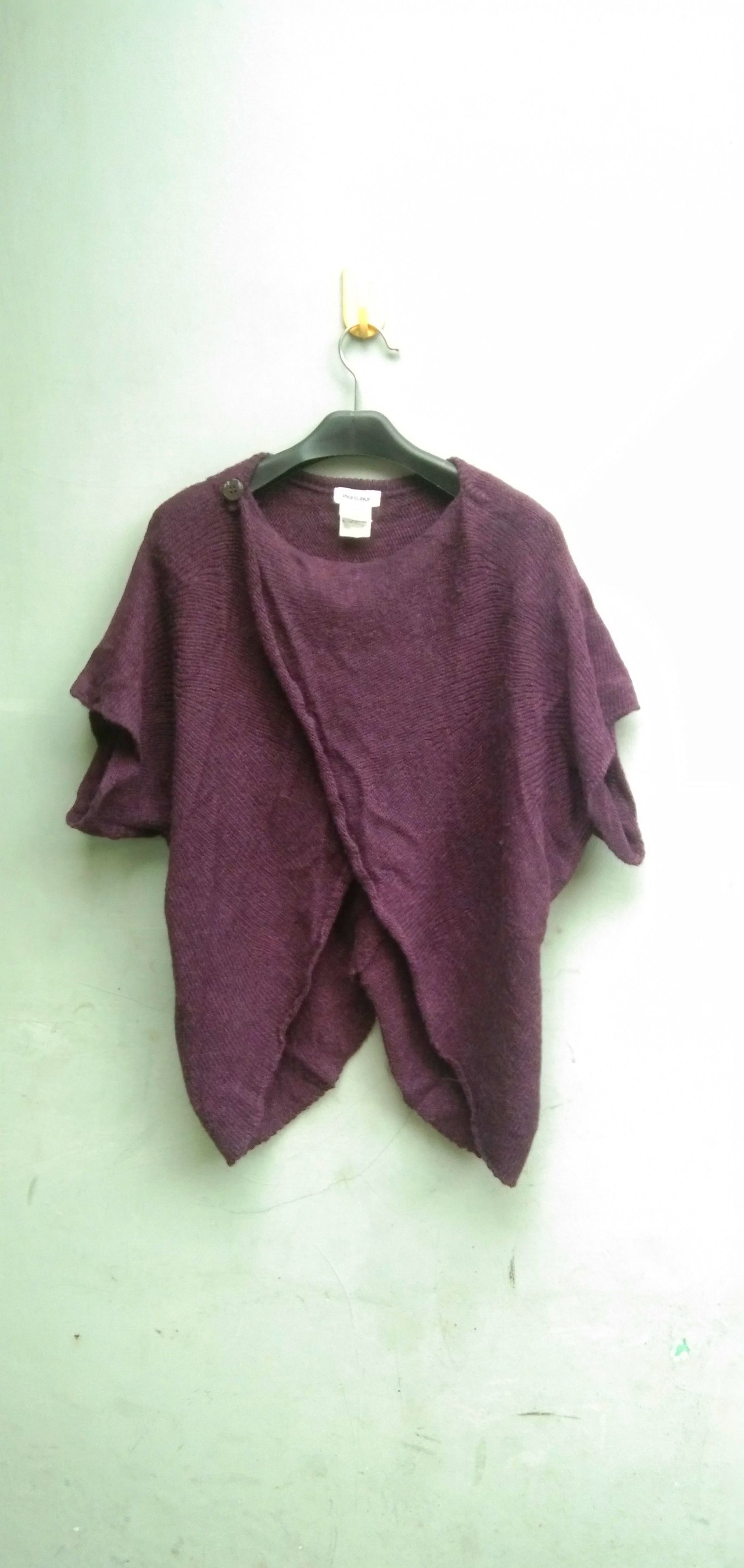 Designer × Issey Miyake Plantation purple wool tops blouse Size M / US 6-8 / IT 42-44 - 1 Thumbnail