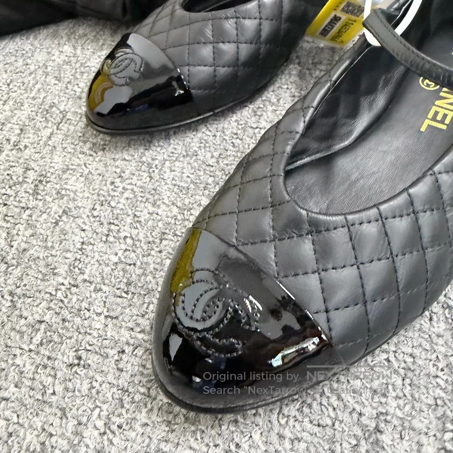 Chanel Chanel Raster pattern Mary Jane flats| Size US 6.5 / IT 36.5 - 2 Thumbnail