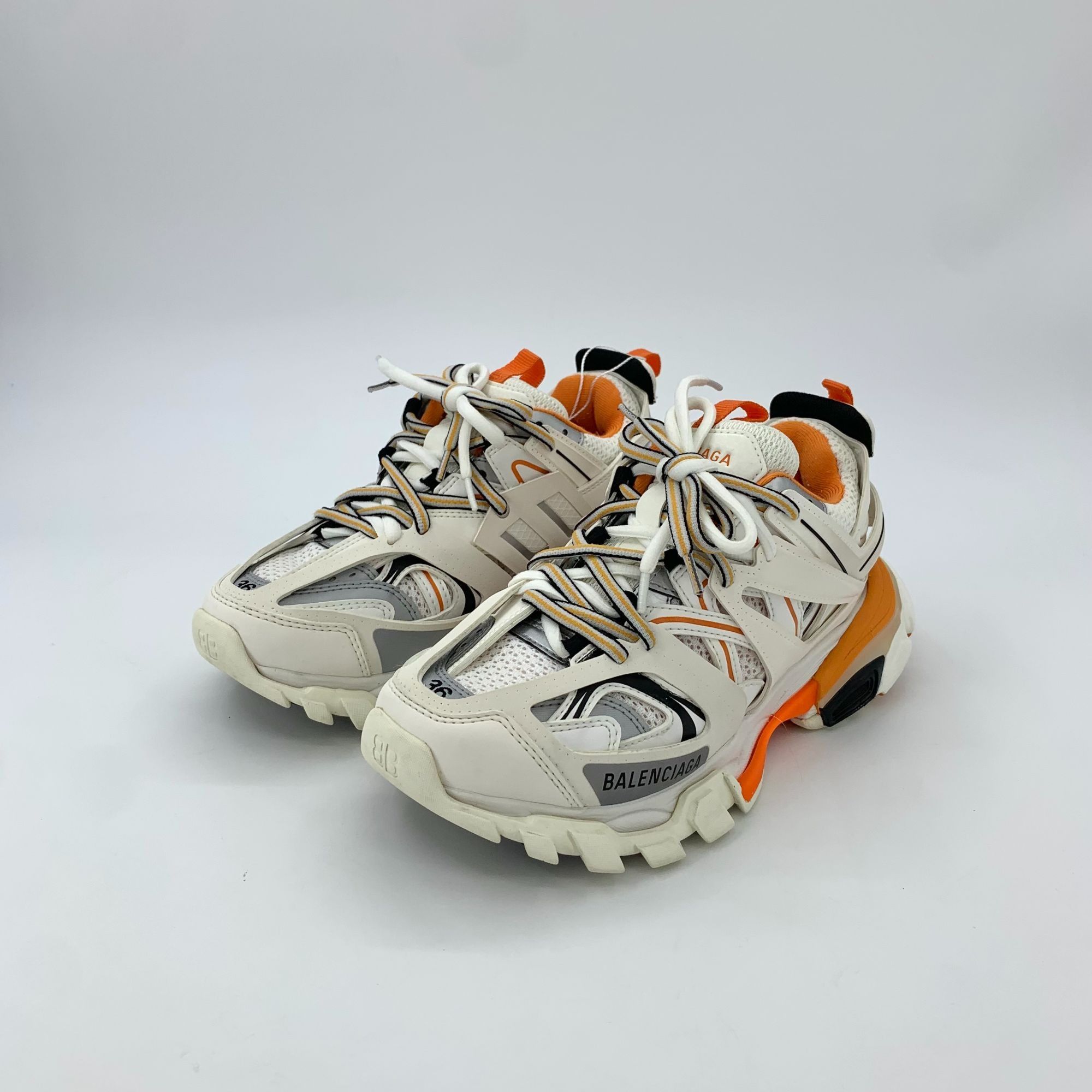 Balenciaga Balenciaga Track Sneakers Orange White Mesh & L Size US 6 / IT 36 - 1 Thumbnail