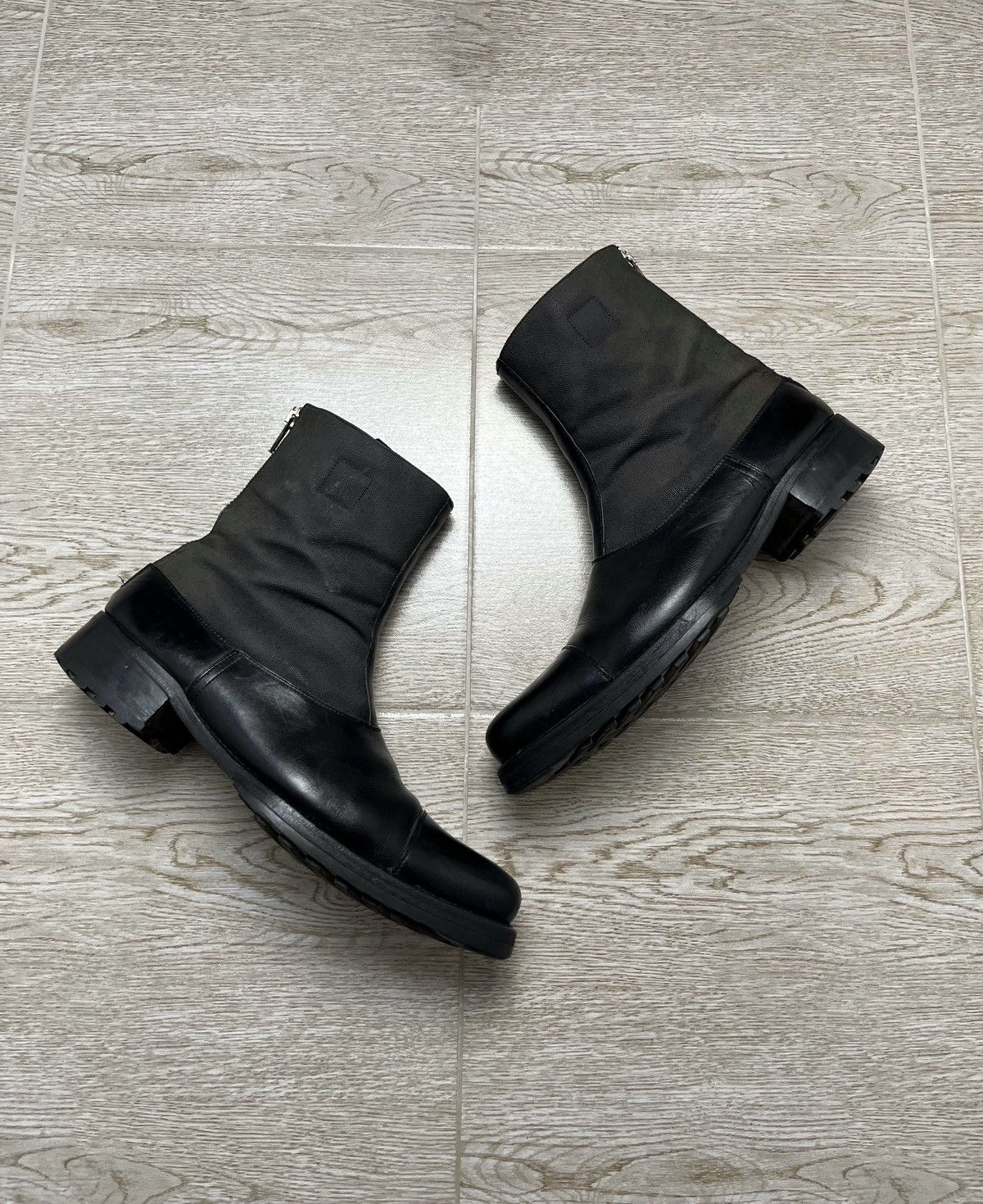 Miu Miu Miu Miu Leather Ankle Zip Guidi Style Boots 00s Size US 9.5 / EU 42-43 - 2 Thumbnail
