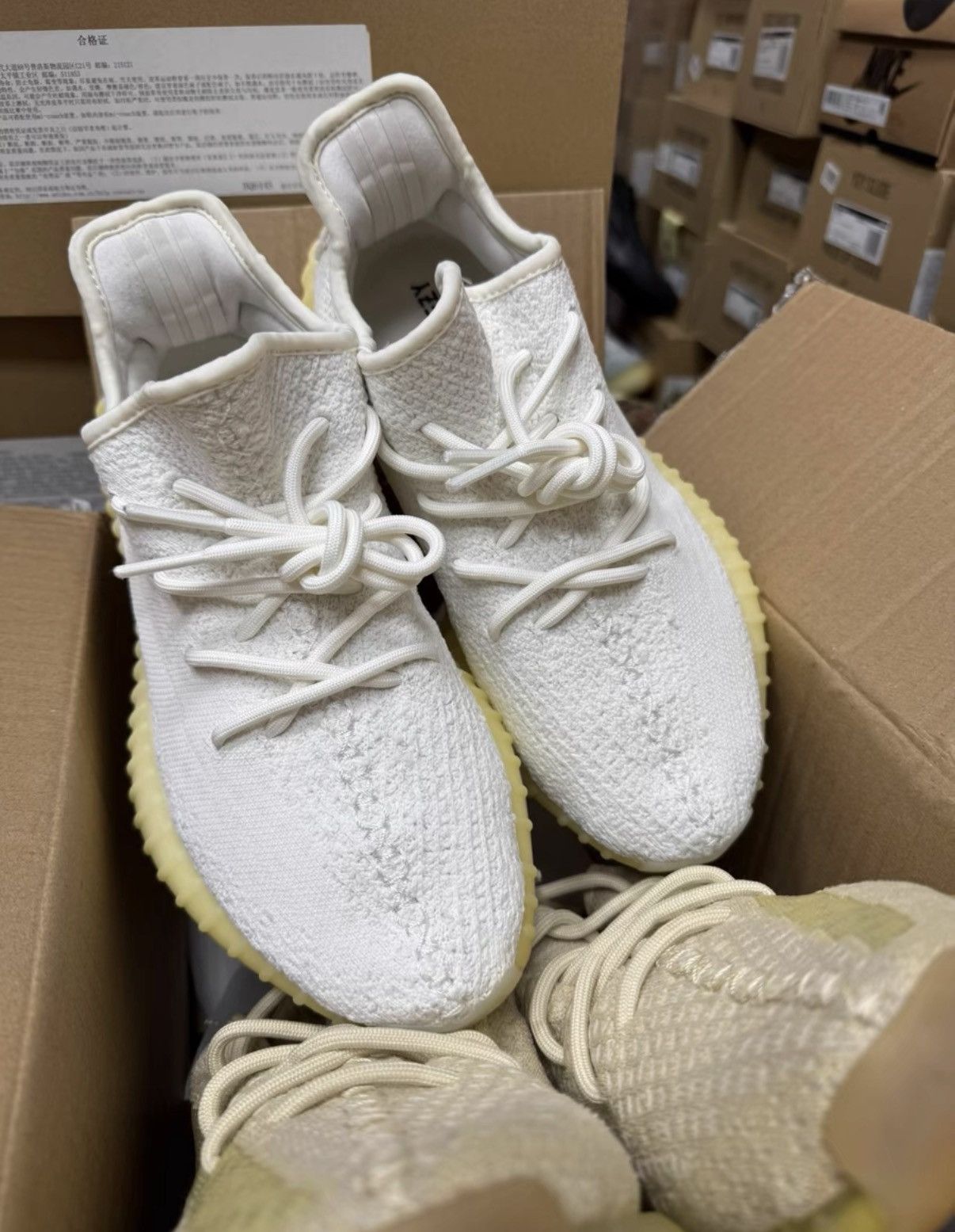 Adidas Adidas Yeezy 350 White CP9366 K37 Size US 7.5 / EU 40-41 - 7 Thumbnail