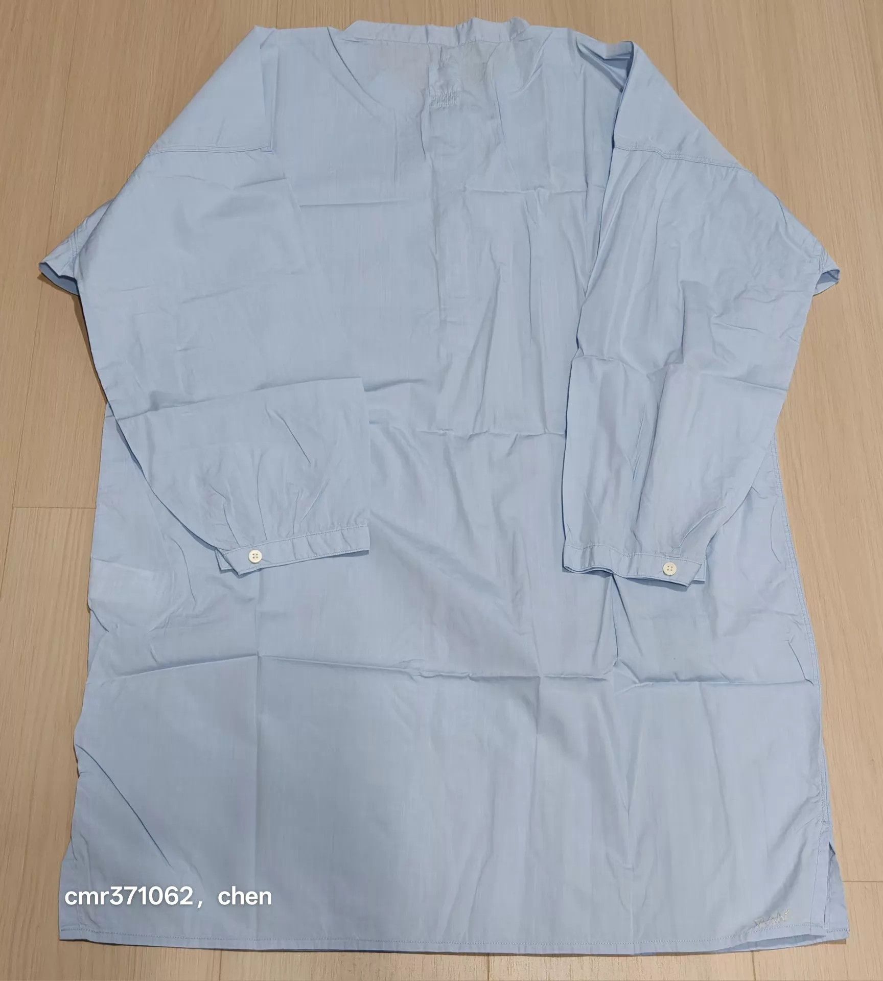 Visvim Visvim 20AW WMV Long Shirt OP lt blue w1 Albini Damage Dyed Size S / US 4 / IT 40 - 5 Thumbnail