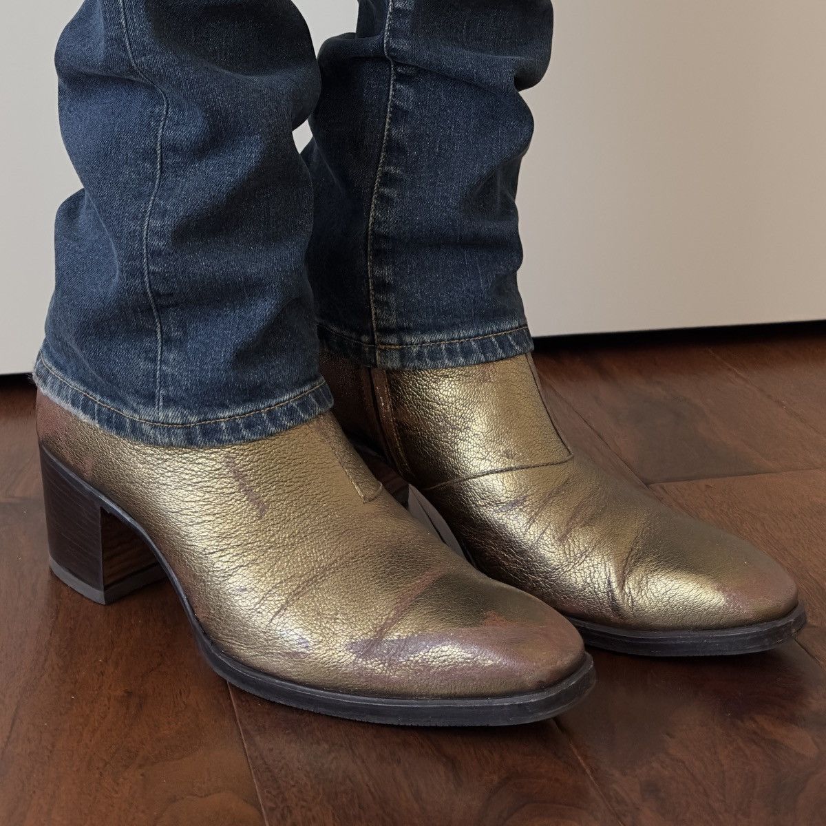 Saint Laurent Paris 2000s Yves Saint Laurent Tom Ford Era Johnny Boots Size US 9.5 / EU 42-43 - 9 Thumbnail