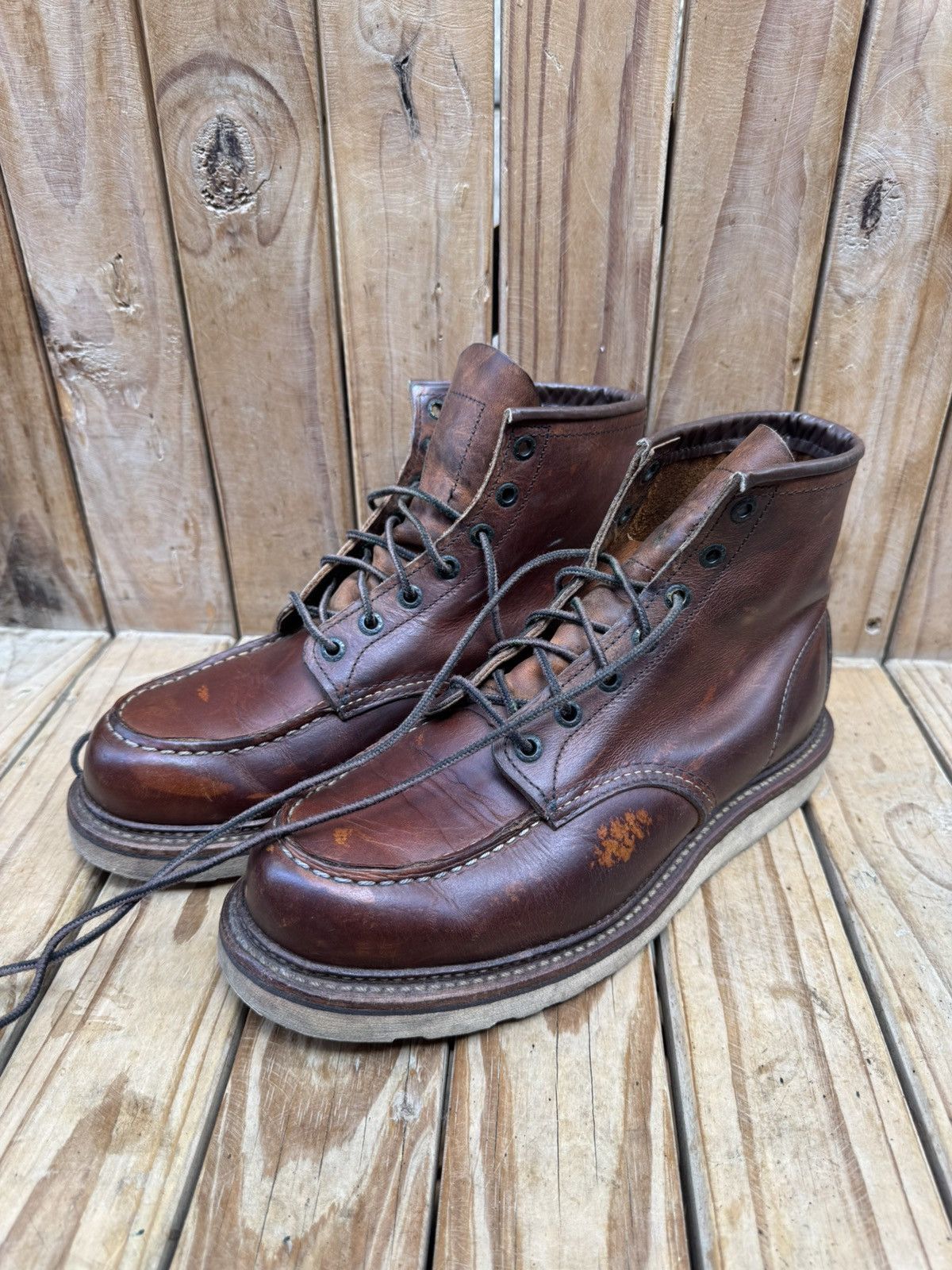 Red Wing Red Wing 1907 Copper Rough Brown Boots UK 7.5 D | EUR 41.5 Size US 8.5 / EU 41-42 - 22 Thumbnail