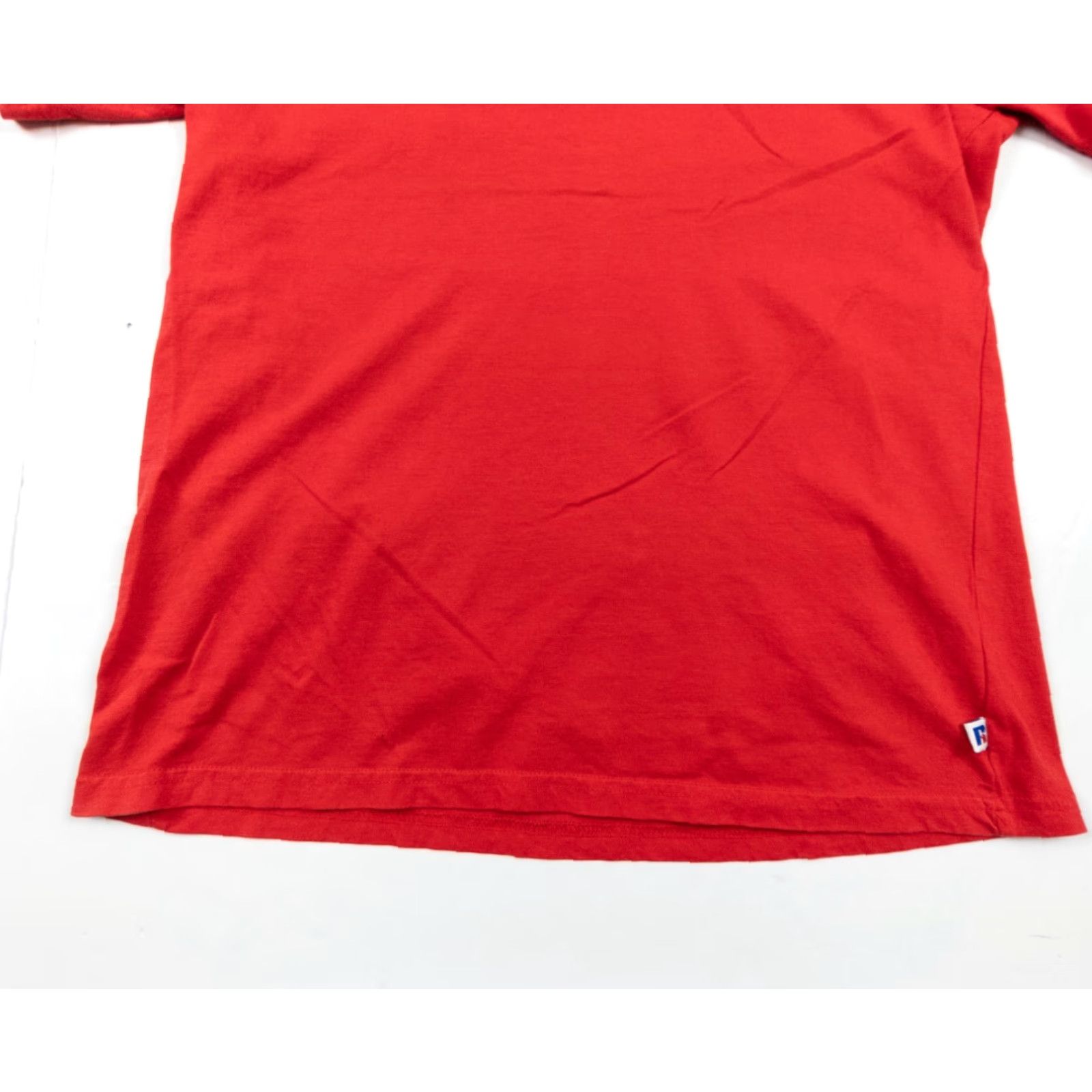Russell Athletic VINTAGE Russell Athletic Shirt Adult Small Red Crewneck Short Sleeve Embroidered Logo 90s Mens Shirt Size US S / EU 44-46 / 1 - 4 Thumbnail