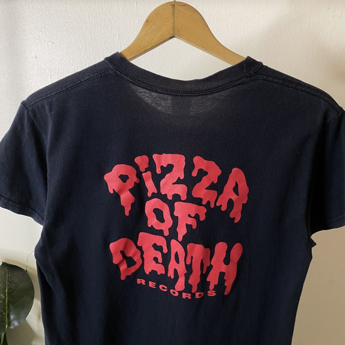 Vintage Vintage Y2K Pizza Of Death Records Fuck Ken Distressed Tee Size US S / EU 44-46 / 1 - 9 Thumbnail