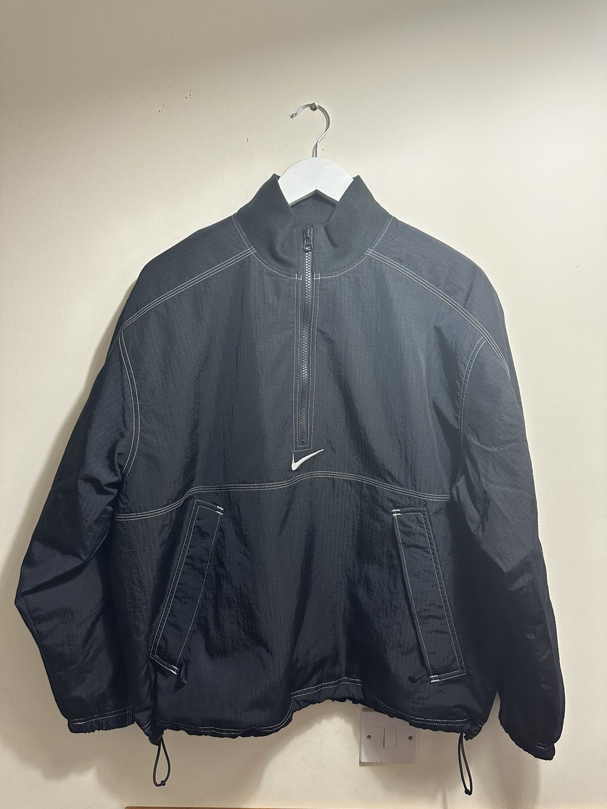 image of Nike Ripstop Pullover in Black, Men's (Size Small)