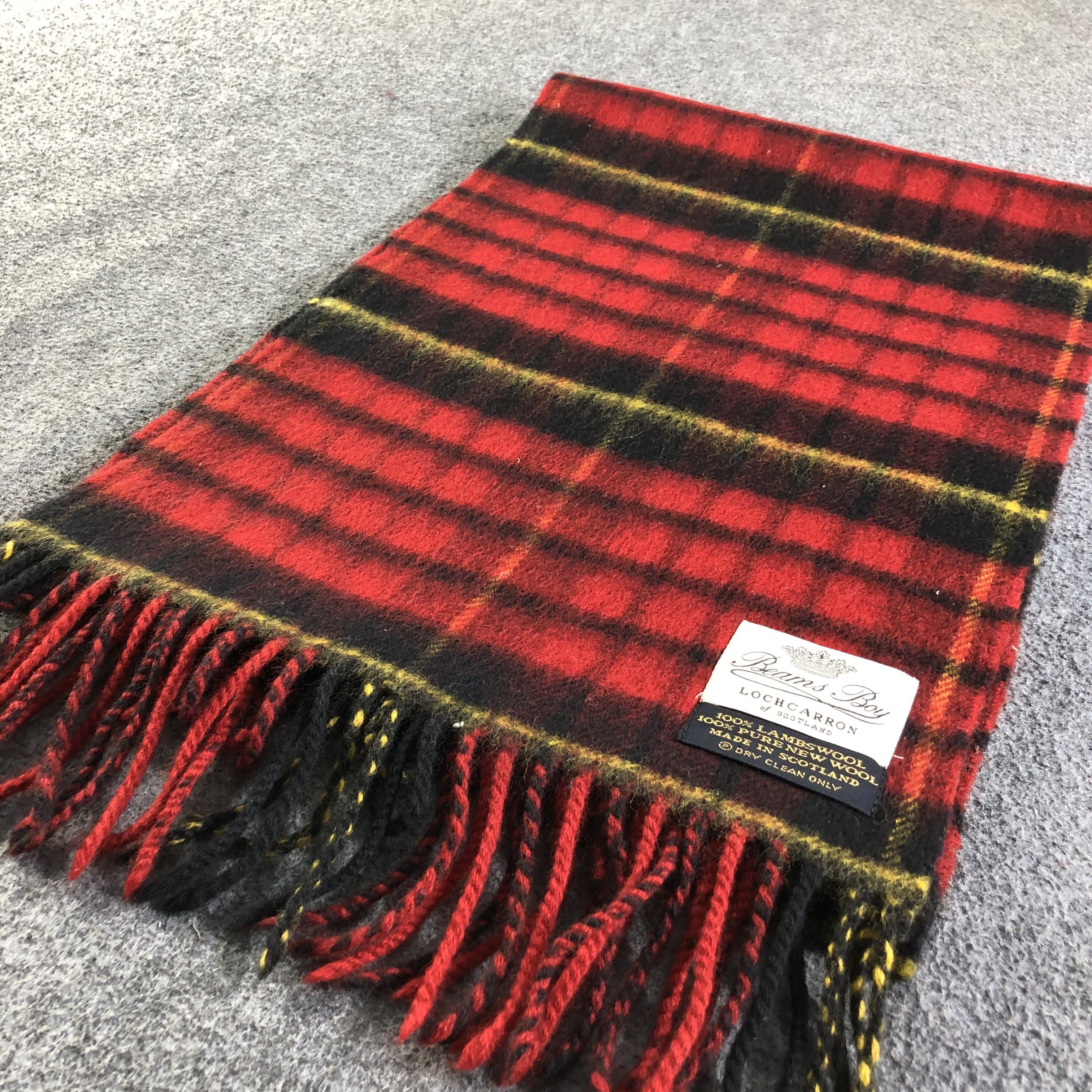 Beams Plus Beams Boy Tartan Wool Scarf Muffler Neckwear V2152 Size ONE SIZE - 4 Thumbnail