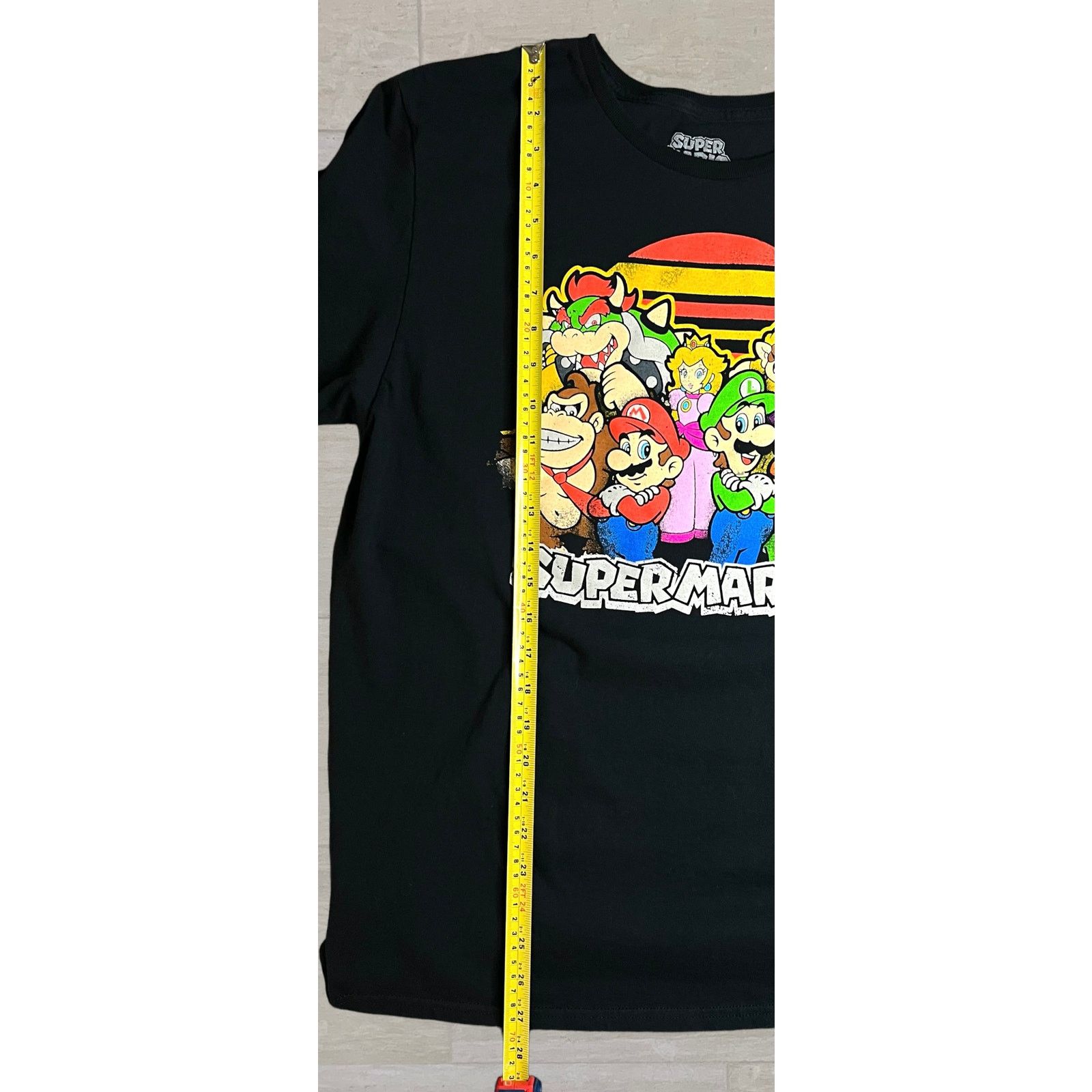 Mad Engine Super Mario Nintendo Characters Black T-Shirt Short Sleeve Size US L / EU 52-54 / 3 - 5 Thumbnail