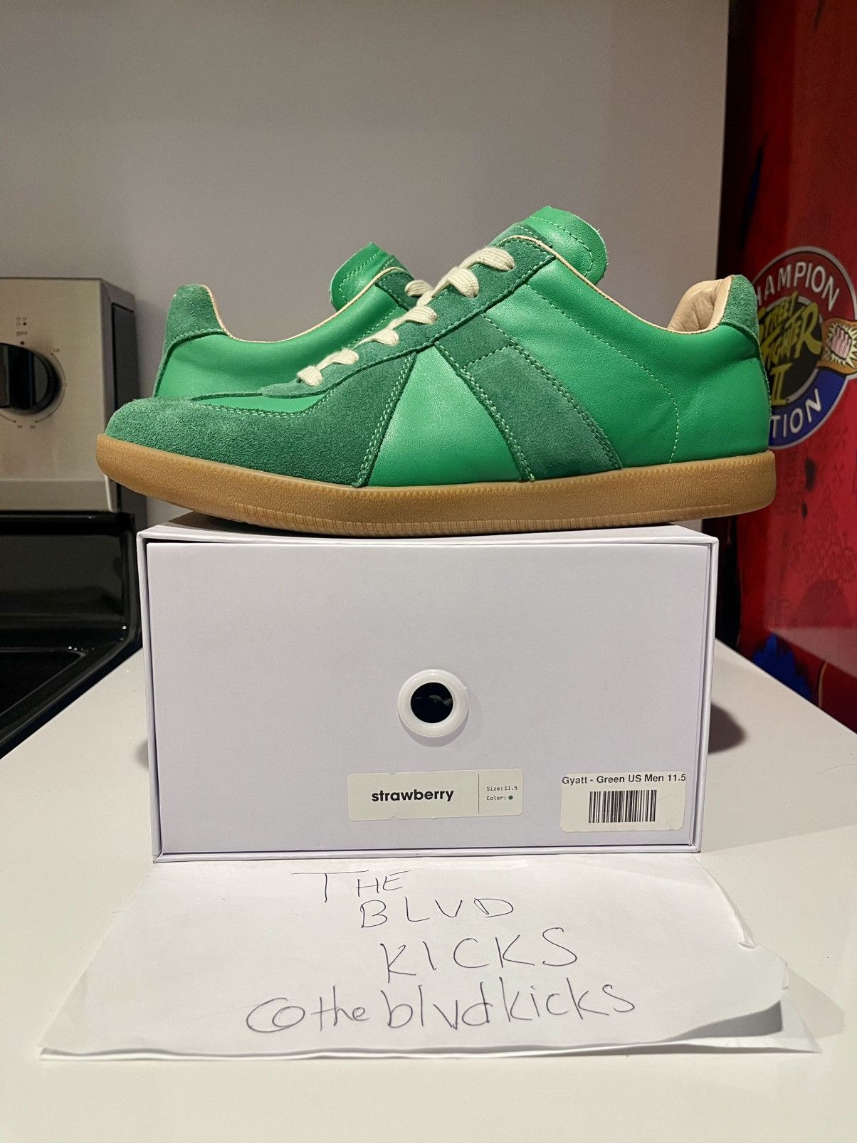 Strawberry Strawberry Gyatt GAT Green Size US 11.5 / EU 44-45 - 1 Thumbnail