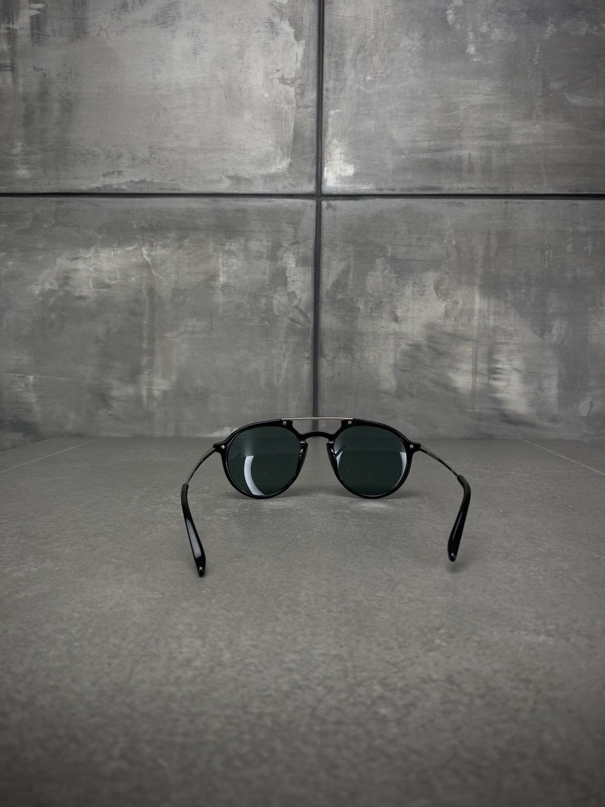 Dries Van Noten × Linda Farrow 🖤 Sunglasses Black/Gunmetal/Navy Size ONE SIZE - 4 Thumbnail