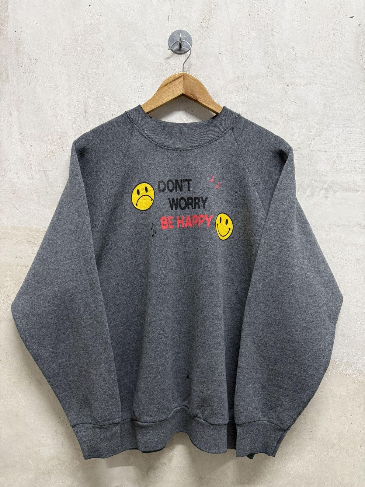 Vintage Vintage 90s Wording Double Meaning Sweatshirt Size US L / EU 52-54 / 3 - 1 Thumbnail