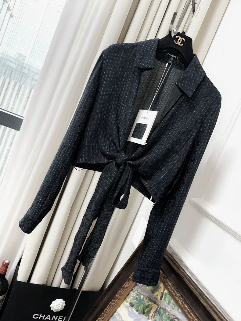 Chanel Chanel 23p spring and summer black dark double C fine glit Size XS / US 0-2 / IT 36-38 - 1 Thumbnail