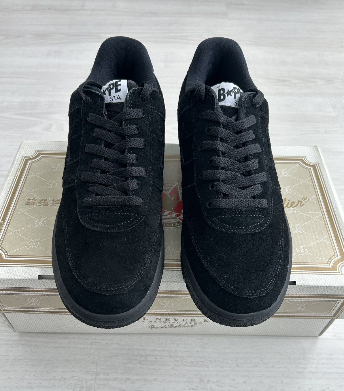 Bape VERY RARE OG 2005 A BATHING APE X KAWS SUEDE BAPESTA | Grailed