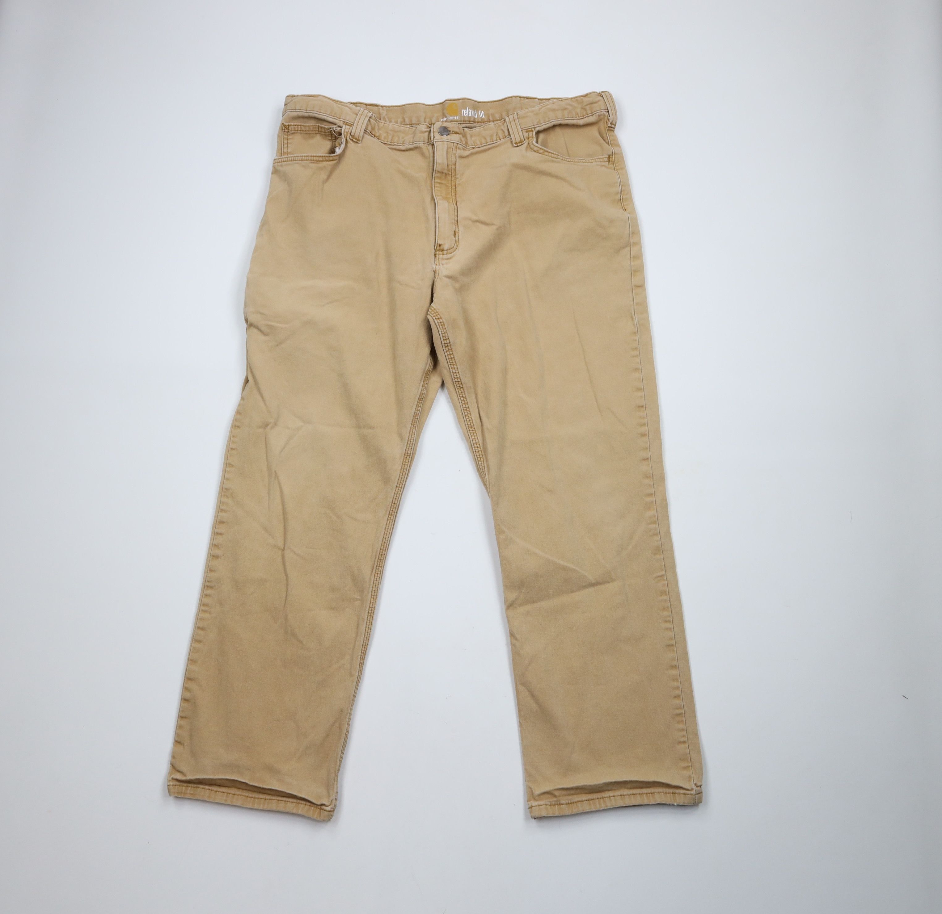 Carhartt × Vintage Vintage Y2K Carhartt Relaxed Wide Leg Canvas Dungaree Pants Size US 42 / EU 58 - 1 Thumbnail
