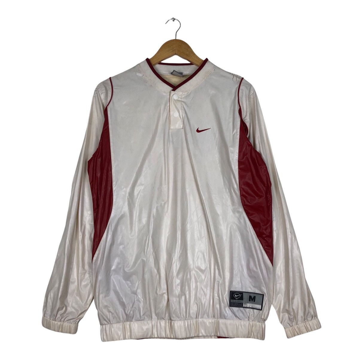 Nike × Vintage Vintage Nike PVC material Rare Shirt Medium Size US M / EU 48-50 / 2 - 2 Thumbnail
