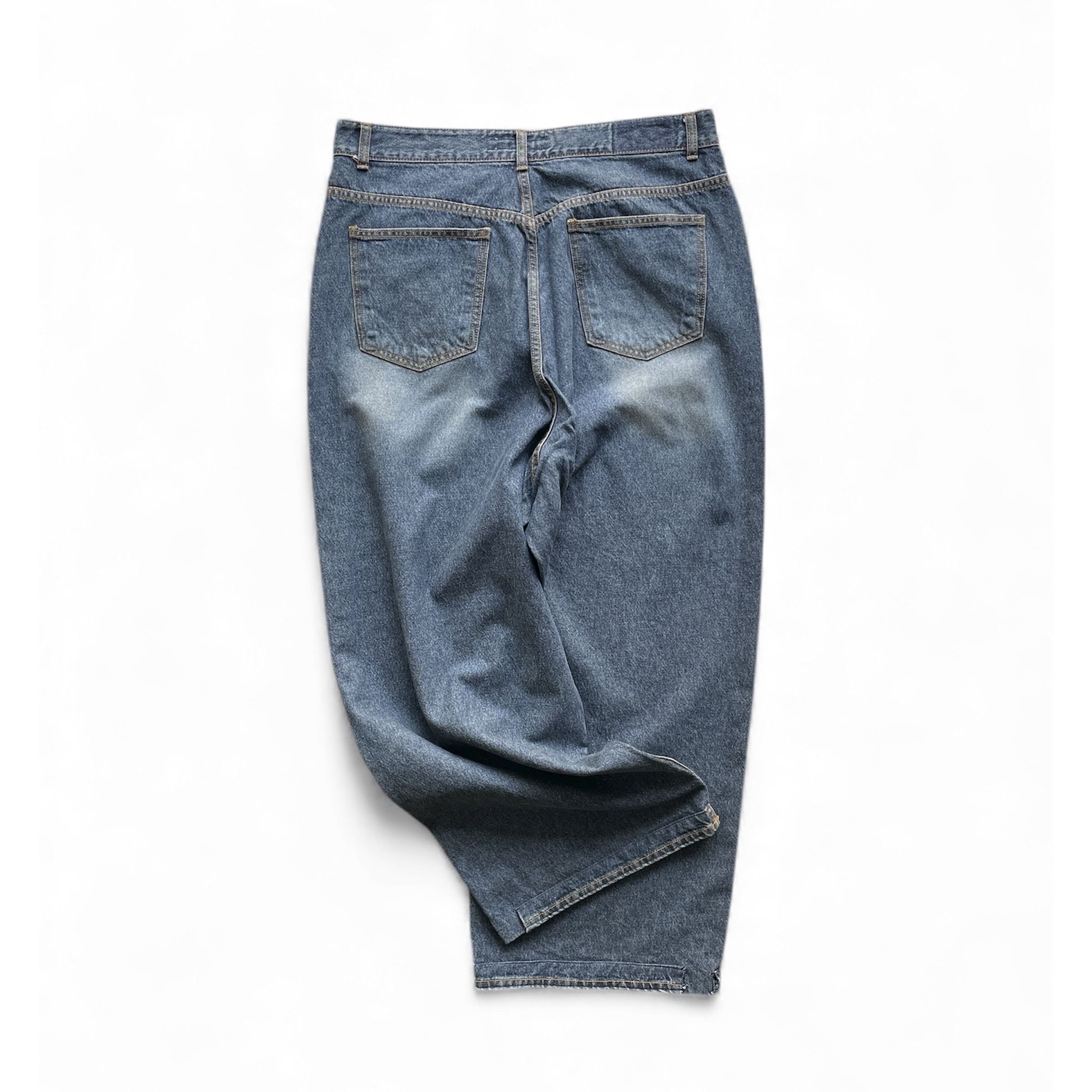 Japanese Brand Baggy skater hiphop washed denim jeans Size US 34 / EU 50 - 8 Thumbnail