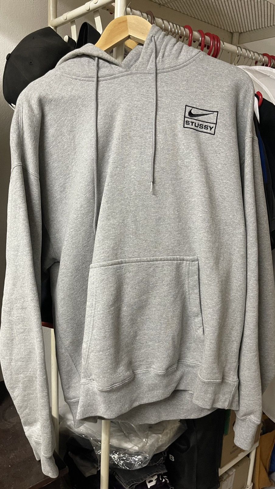 Nike × Stussy Nike x Stussy NRG Grey Hoodie Size US S / EU 44-46 / 1 - 1 Thumbnail