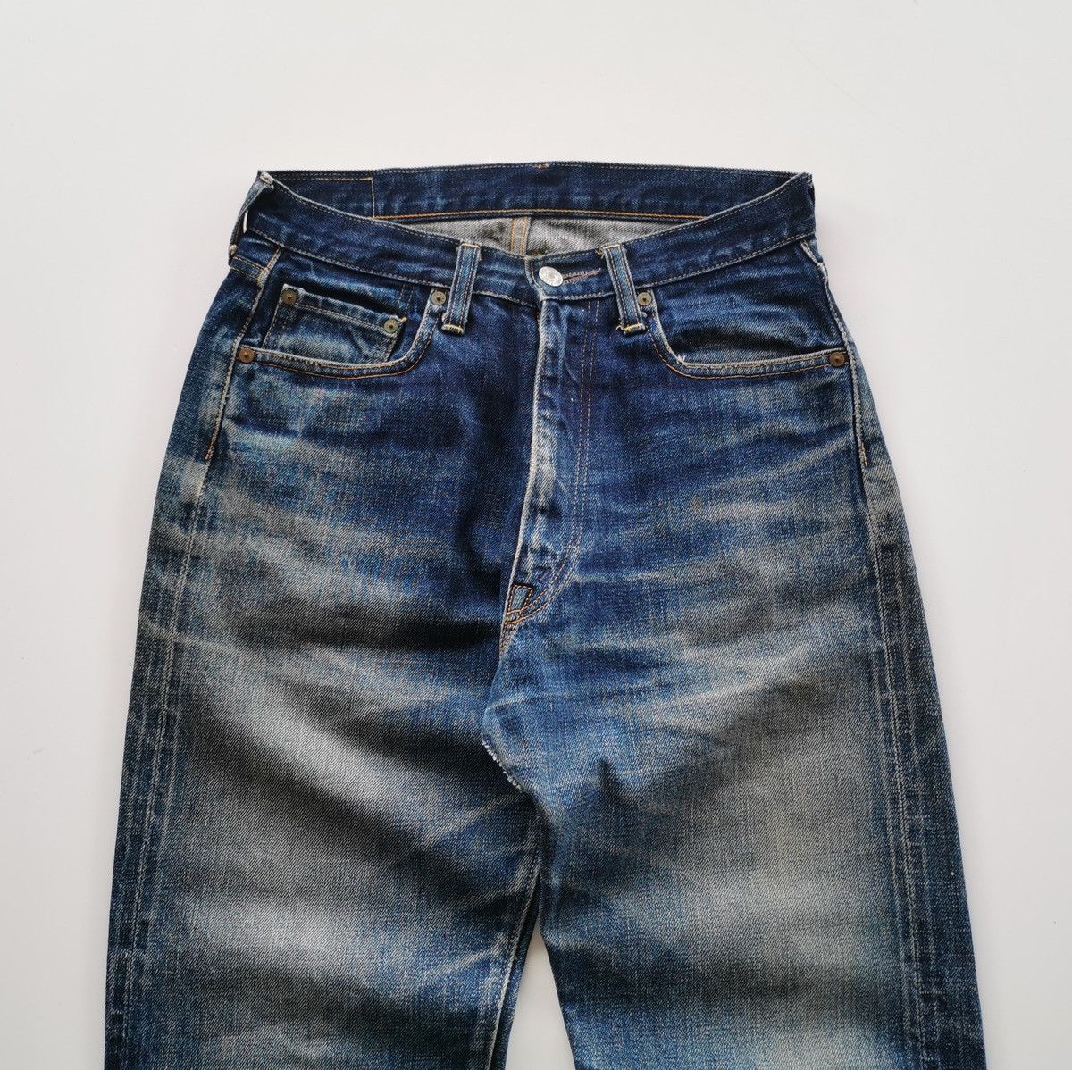 Denime × Iron Heart × Japanese Brand Denime Selvedge Jeans ( Size 28 x 38 ) Size US 28 / EU 44 - 2 Thumbnail