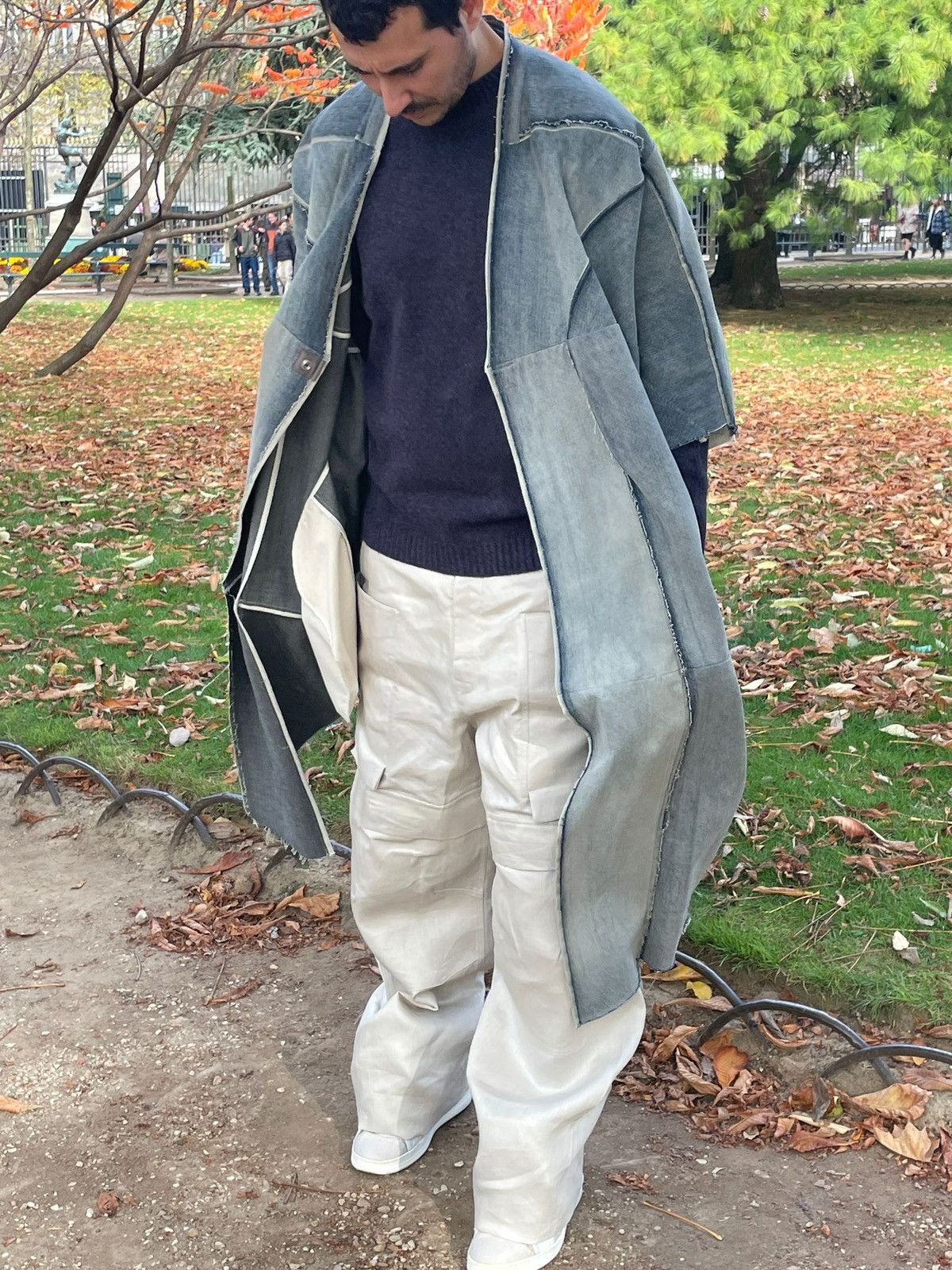 Rick Owens SS22 Fogachine Denim Cloack Size US M / EU 48-50 / 2 - 15 Thumbnail