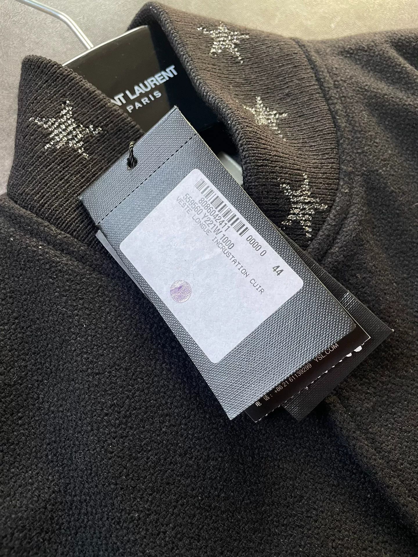 Saint Laurent Paris saint laurent black leather and wool bomber jacket. Size US M / EU 48-50 / 2 - 7 Thumbnail
