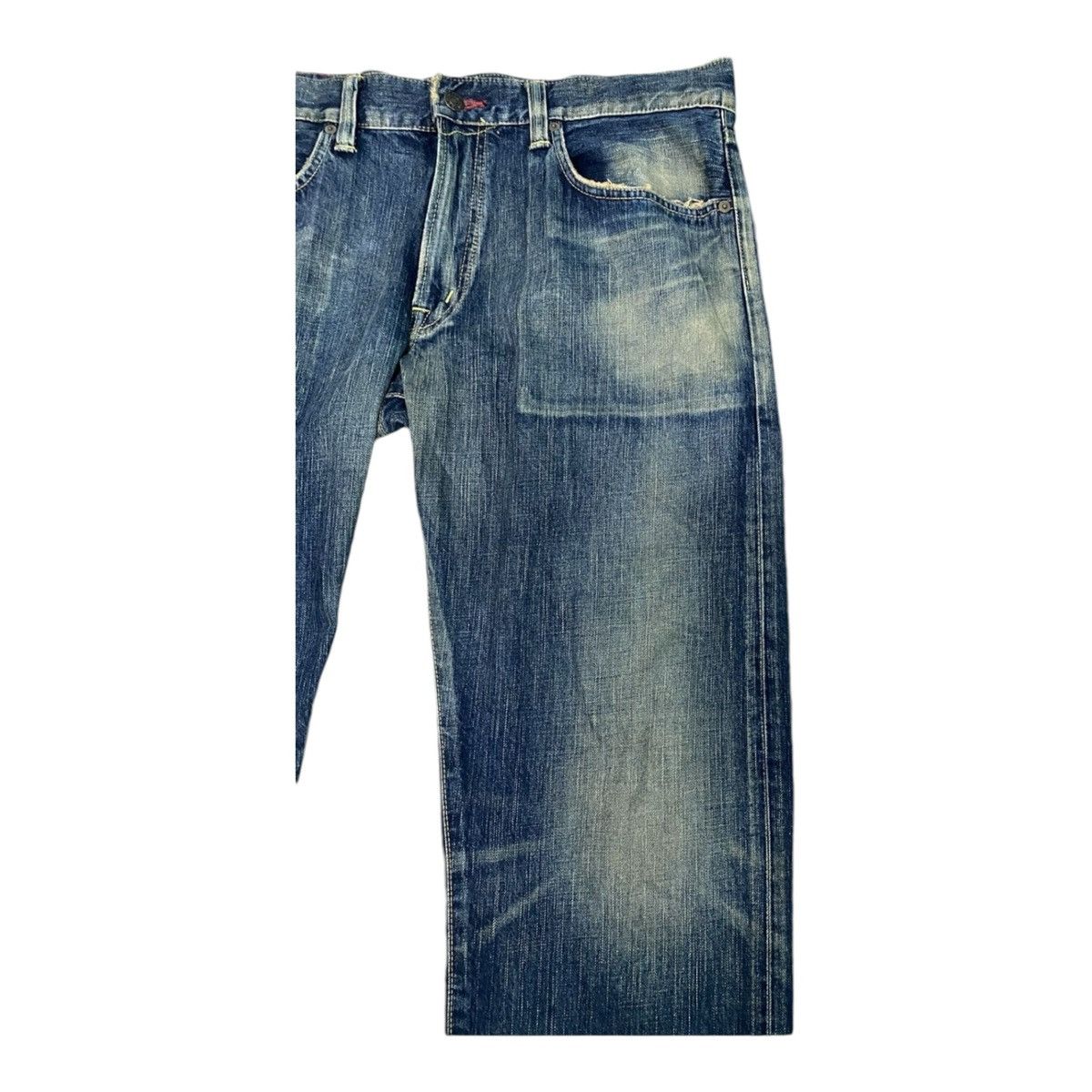 Edwin × Japanese Brand × Vintage Edwin Lot 504 Regular Straight Cut Pants Indigo Jeans Size US 36 / EU 52 - 6 Thumbnail