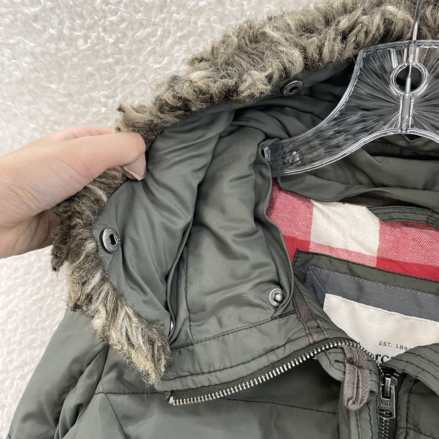 Abercrombie & Fitch VINTAGE Abercrombie & Fitch Puffer Jacket Medium Green Grunge Size M / US 6-8 / IT 42-44 - 4 Thumbnail