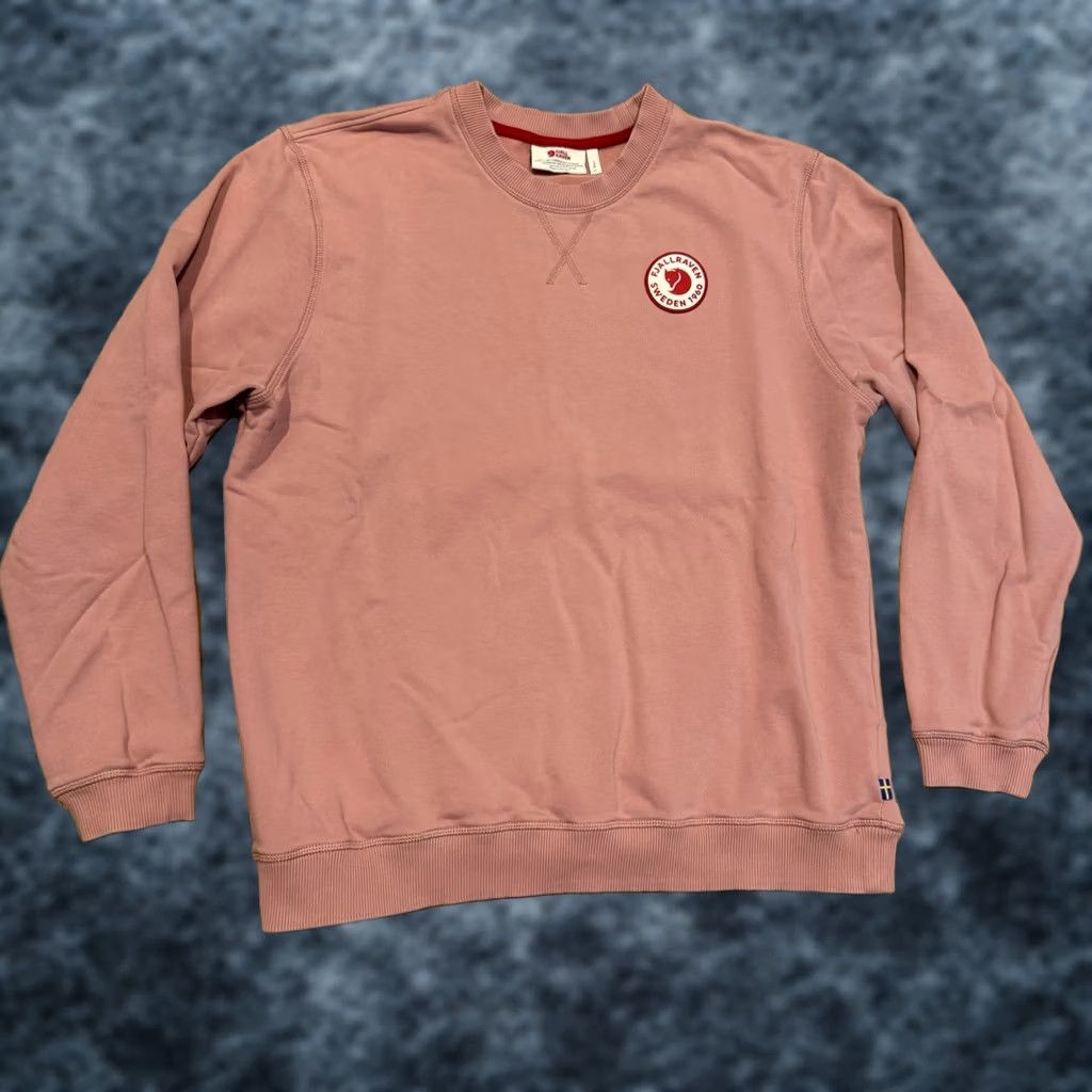 Vintage Fjallraven Logo Badge Sweater Mens XL Crewneck Sweatshirt Pullover Pink Cotton Size US XL / EU 56 / 4 - 1 Thumbnail