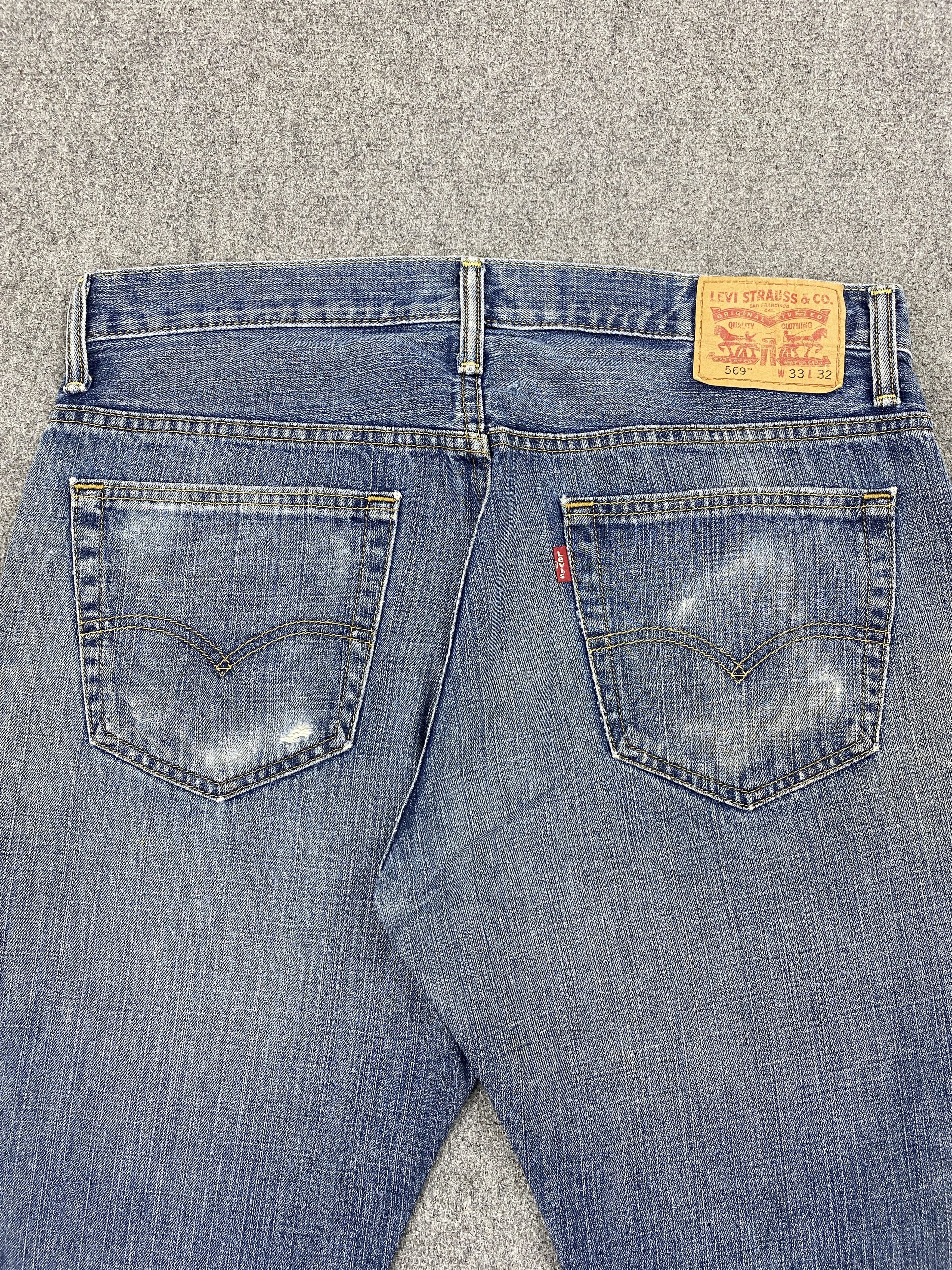 Levi's × Vintage Vintage Levi's 569 Faded Blue Jeans DP2327 Size US 34 / EU 50 - 4 Thumbnail