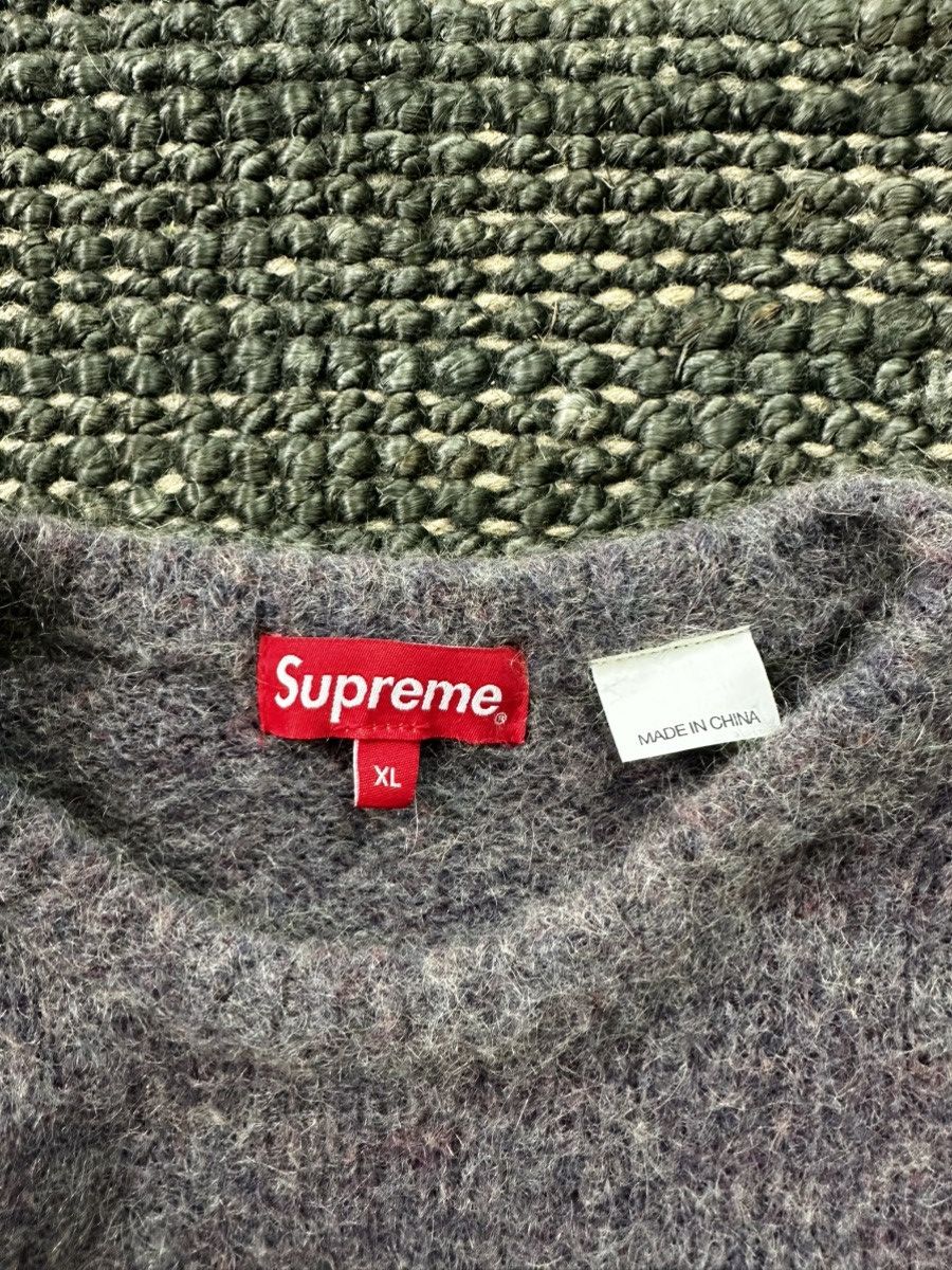 Supreme Supreme Mohair Sweater FW22 Purple Melange | Grailed