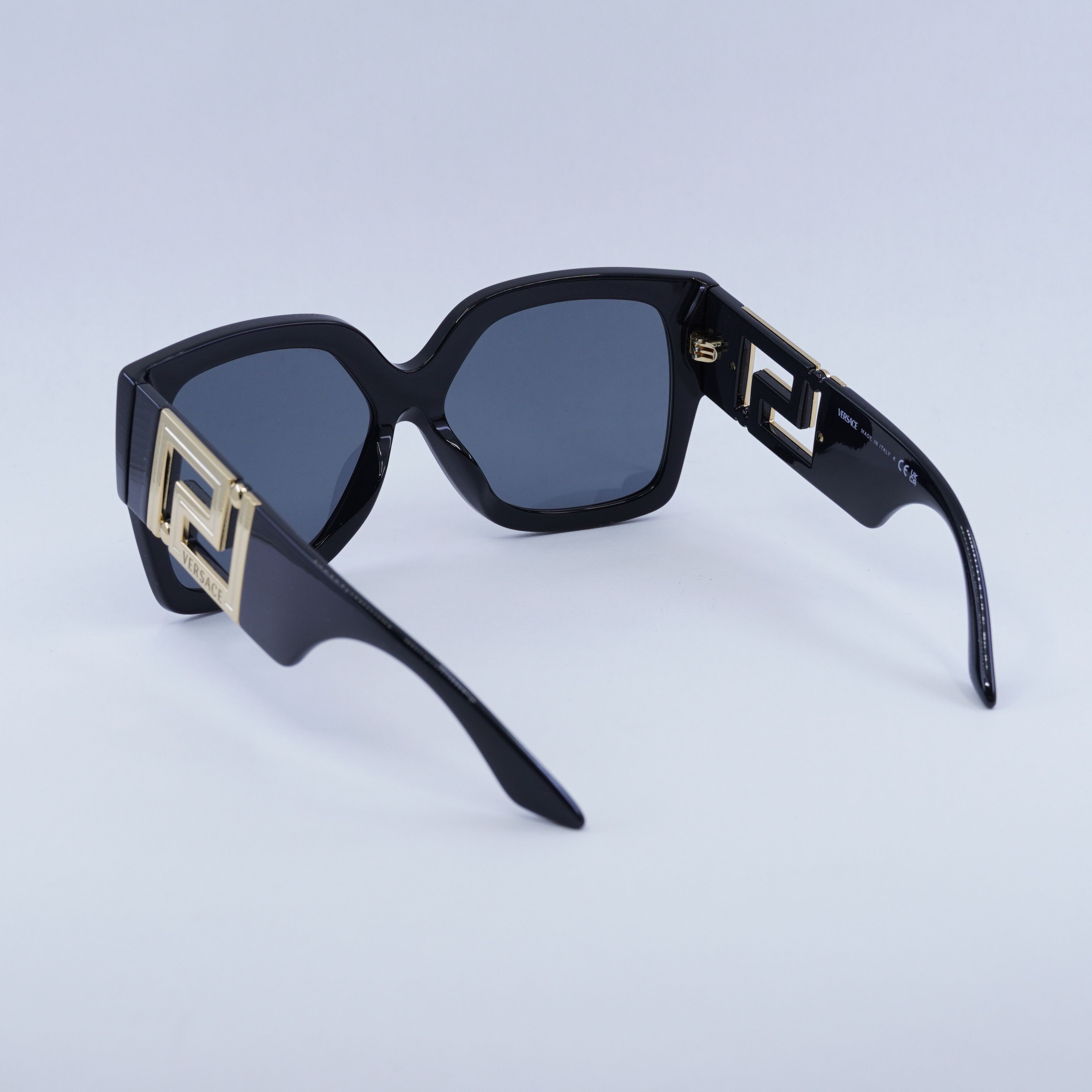 Versace Versace VE4402 GB1/87 Sunglasses Black Square Frame Size ONE SIZE - 5 Thumbnail