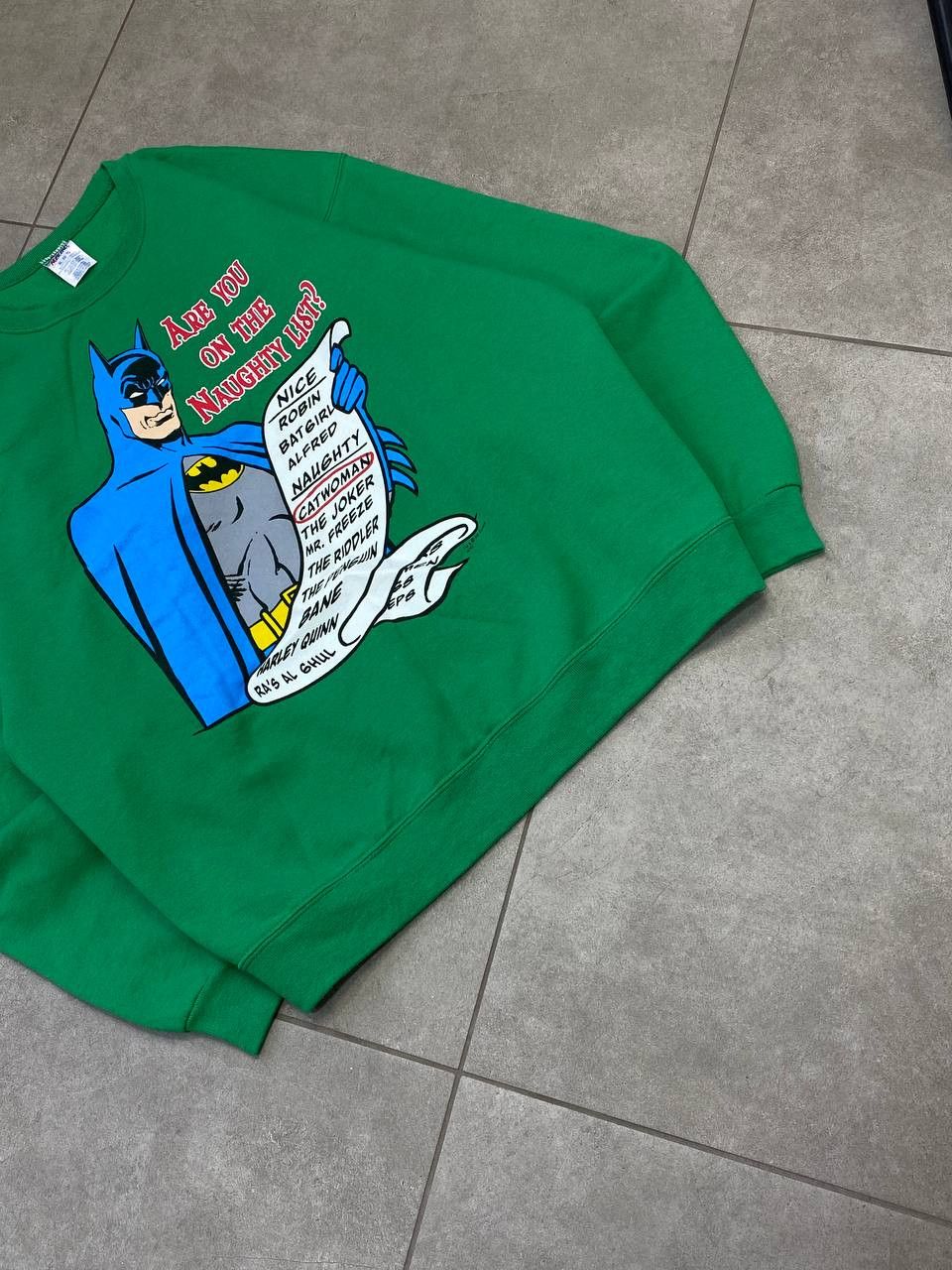 DC Comics Vintage DC Comics Batman Naughty list 2000s Promo Sweatshirt Size US XL / EU 56 / 4 - 4 Thumbnail