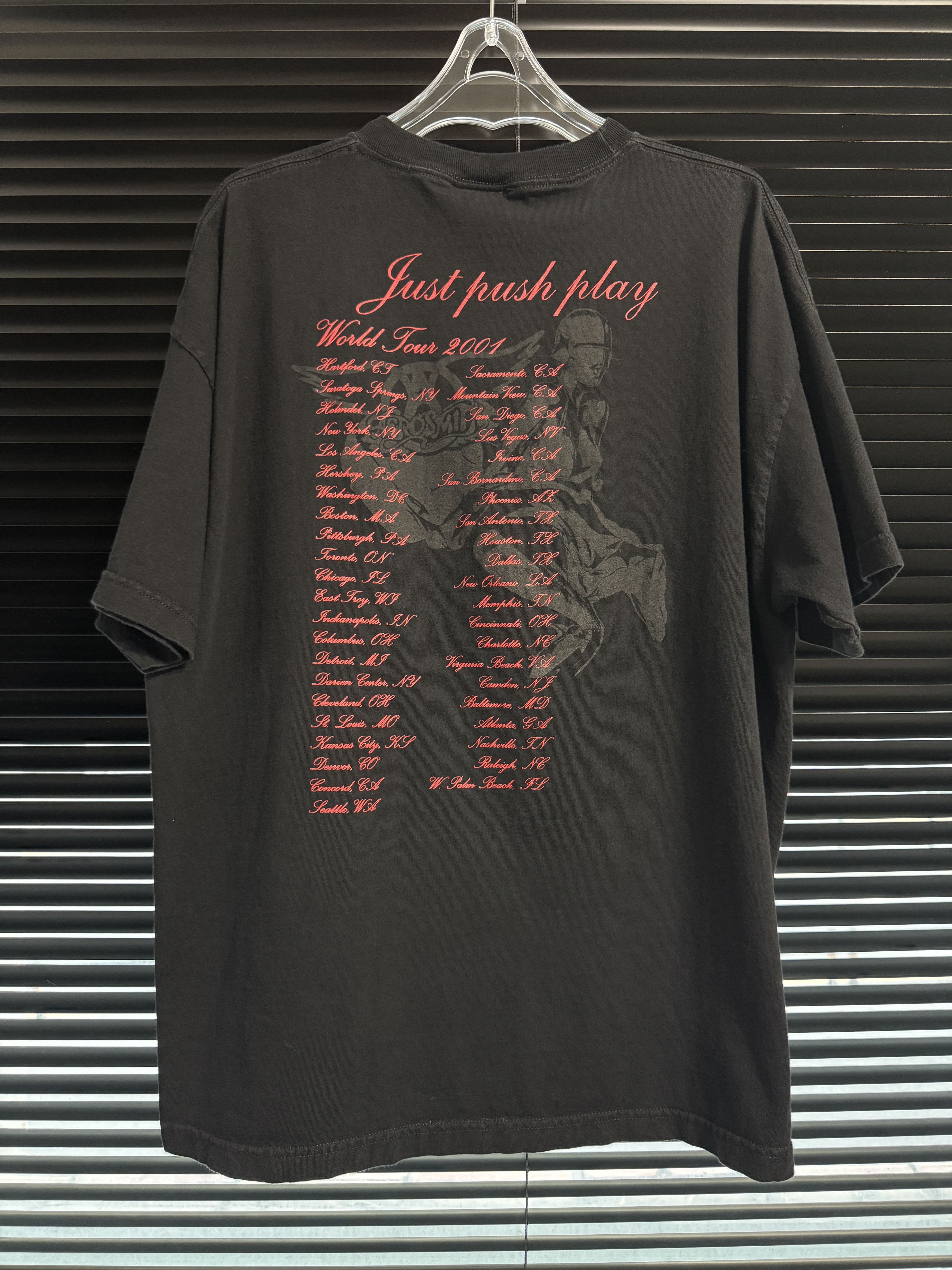 Band Tees Vintage 2001 Aerosmith x Sorayama World Tour Shirt Size US XXL / EU 58 / 5 - 2 Thumbnail